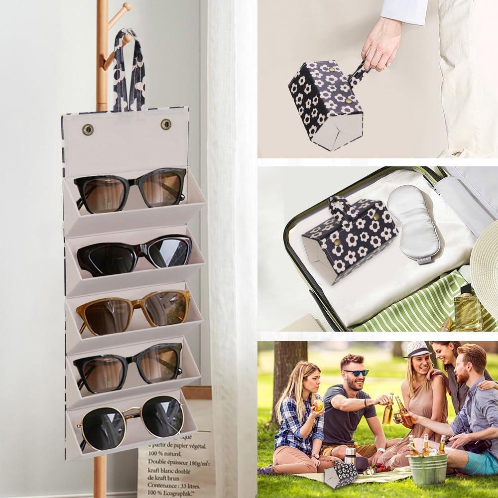 Organizador de Gafas de Sol LOVE MEI Plegable para Viajes