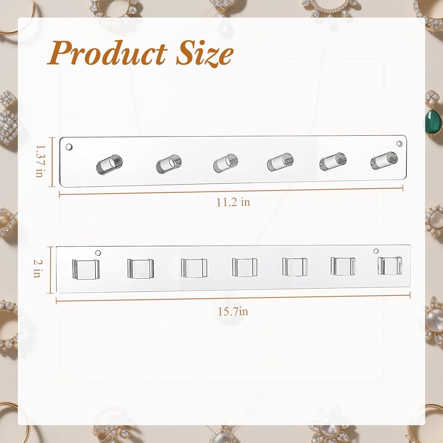 Organizador de Acrílico Montado en Pared Chunful - 8 Piezas