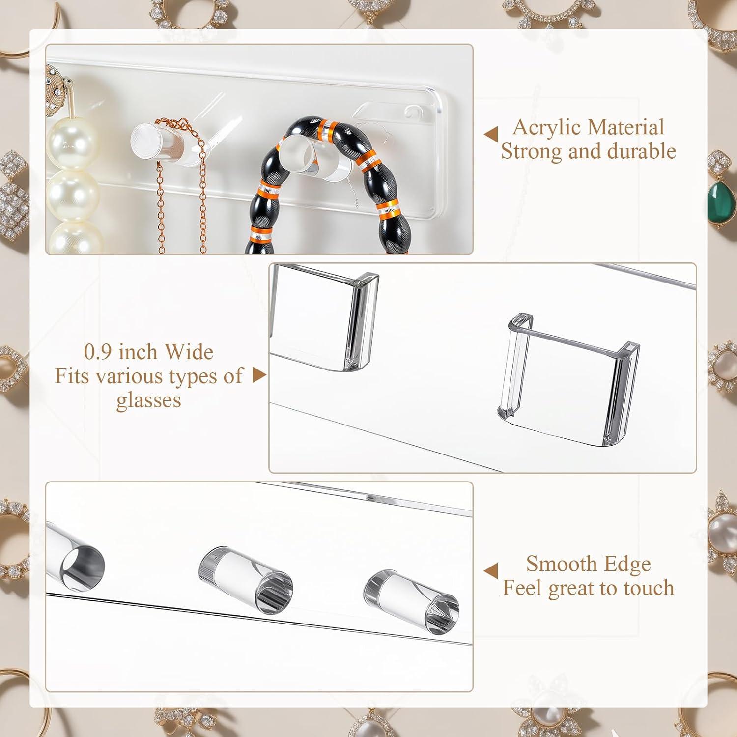 Organizador de Acrílico Montado en Pared Chunful - 8 Piezas