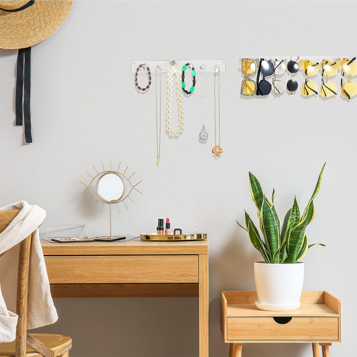 Organizador de Acrílico Montado en Pared Chunful - 8 Piezas