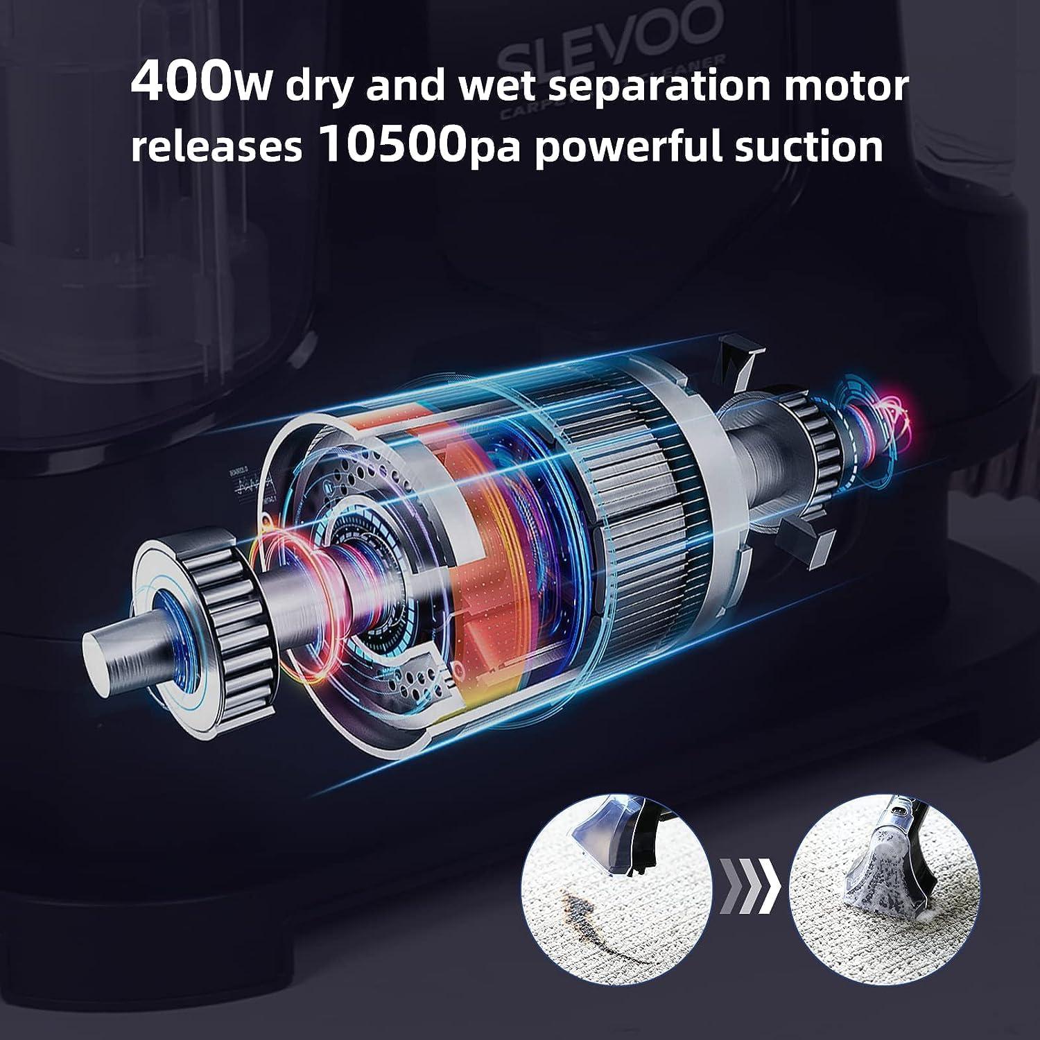 Limpiadora de Alfombras Slevoo AU-005 400W 10.5Kpa Portátil