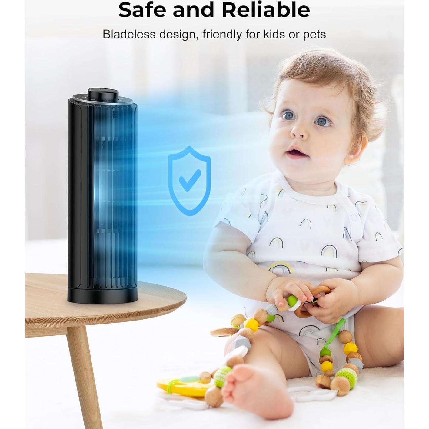 Ventilador de Torre PNTCK FTS006 33 cm Oscilante 70° 1.2 kg