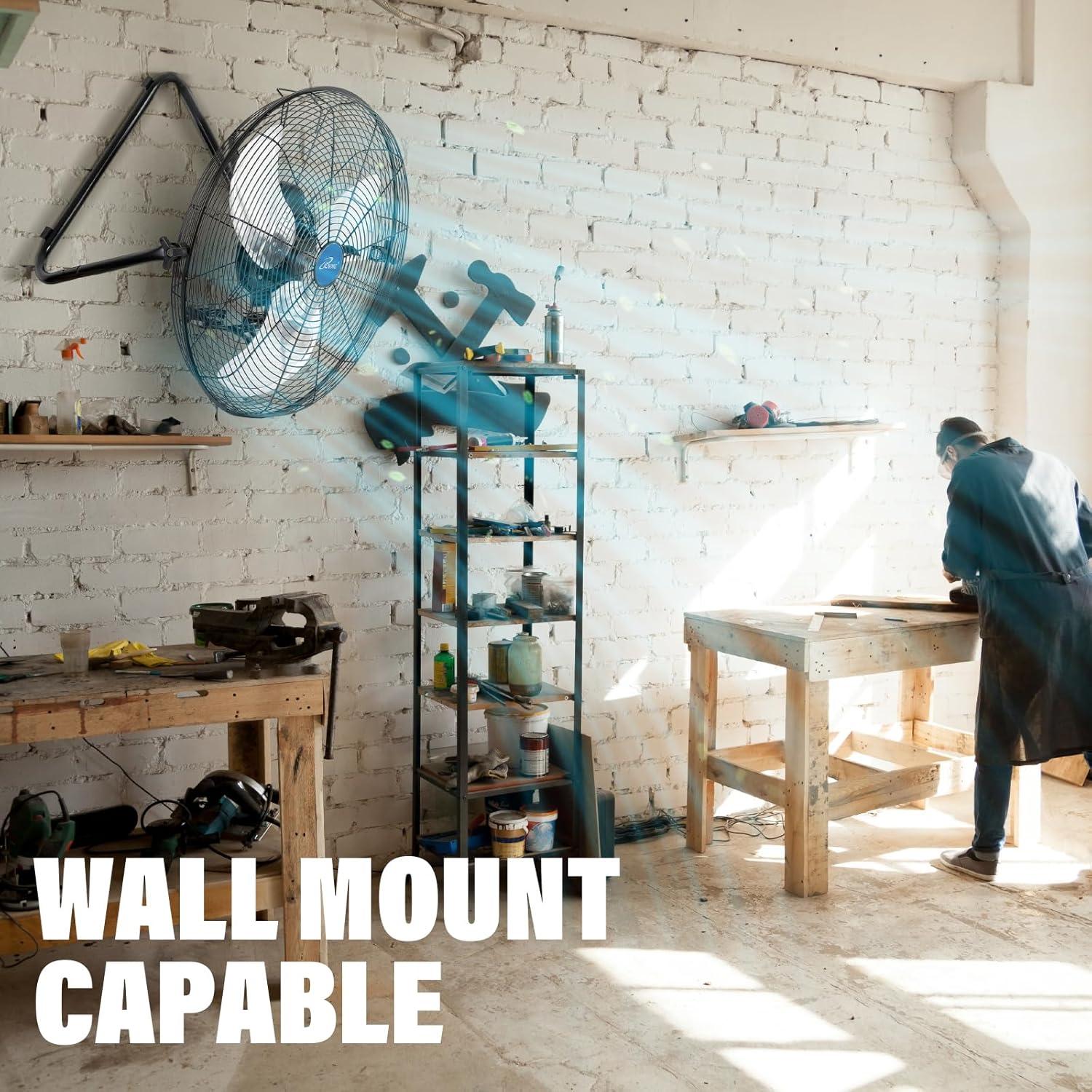 Ventilador de Piso iLIVING 20" Alta Velocidad 160W 5500 CFM