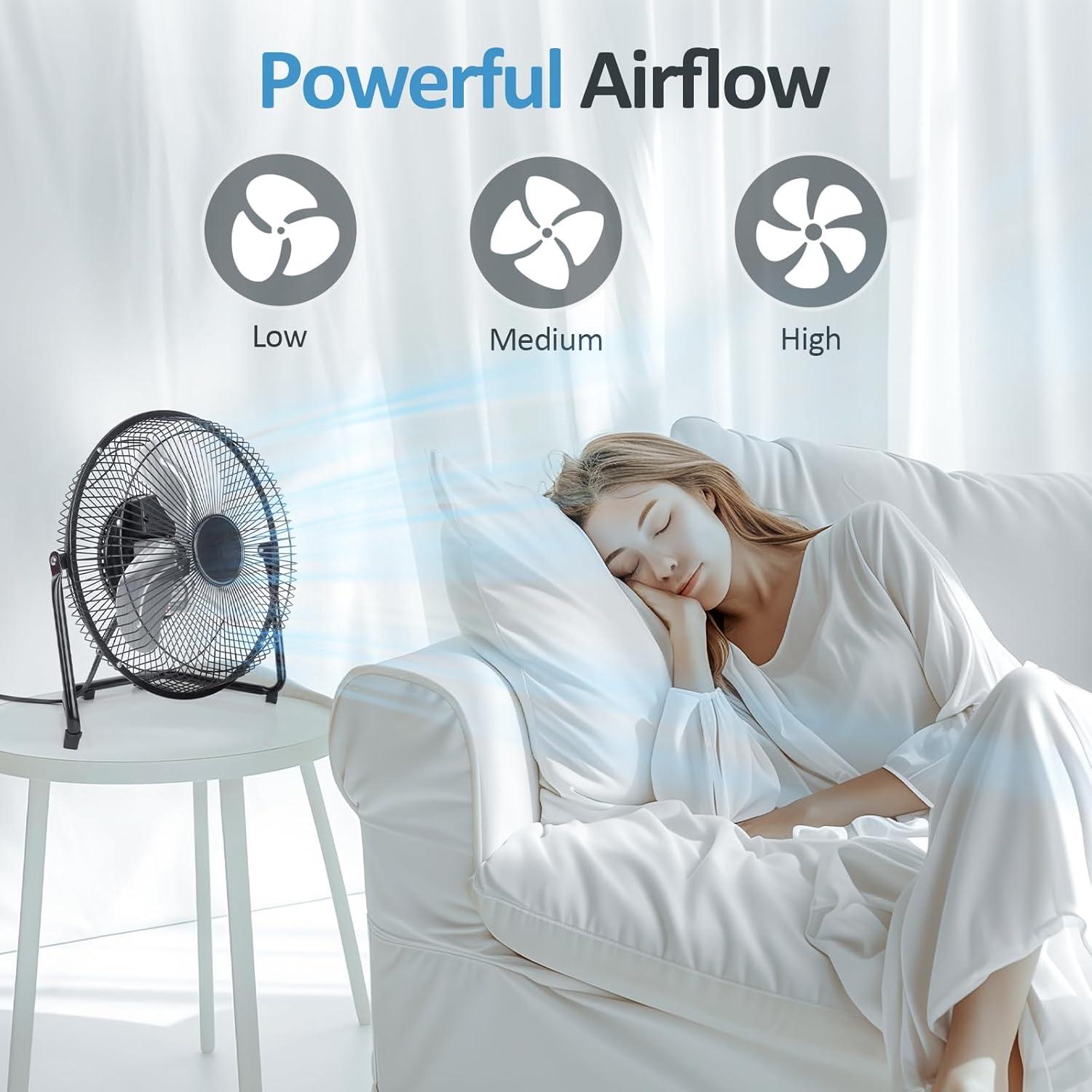 Ventilador de Piso BEESTAR BS-M09+12 Metálico 3 Velocidades 22.86 cm