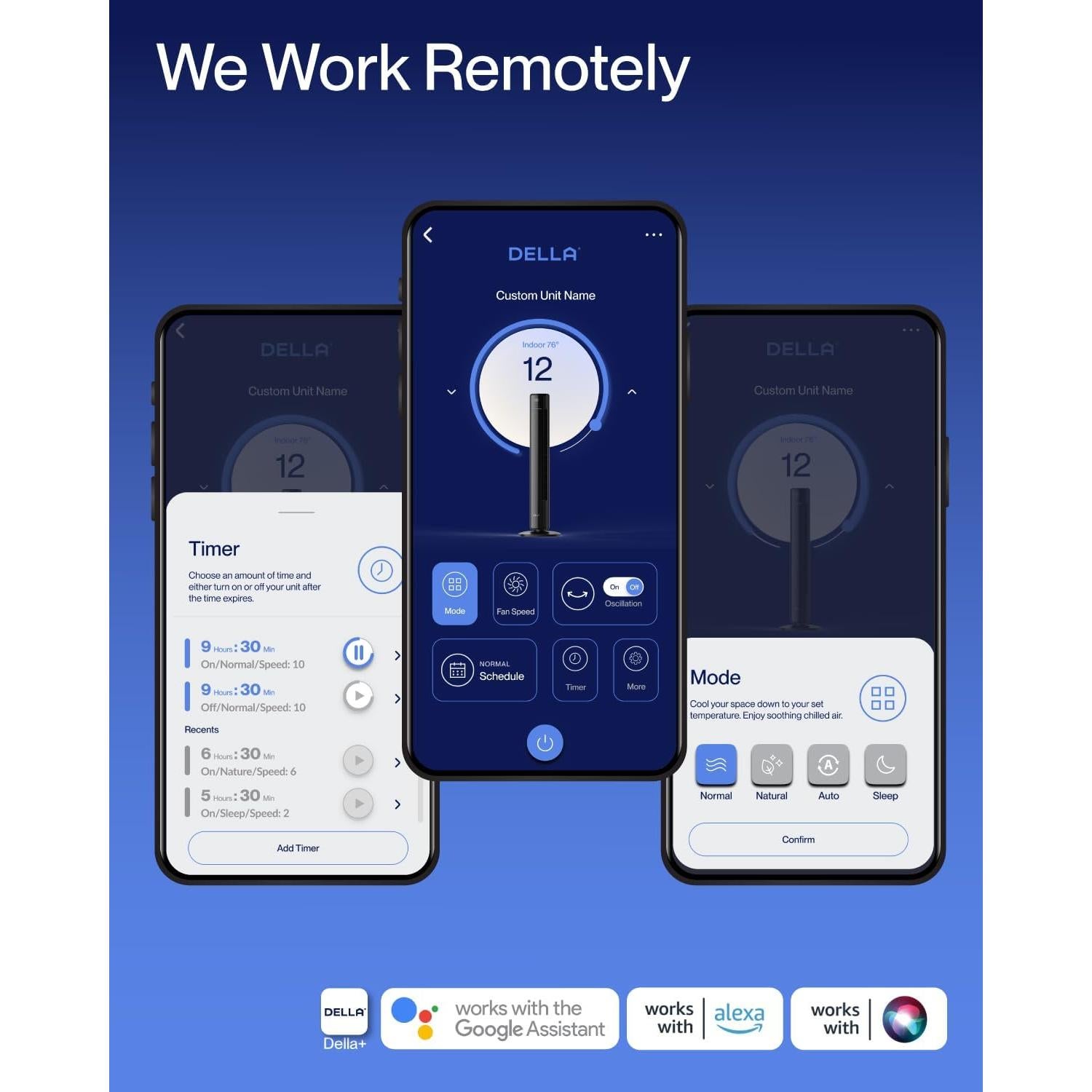 Ventilador Torre Inteligente Della 42" Ultra Silencioso 23dB