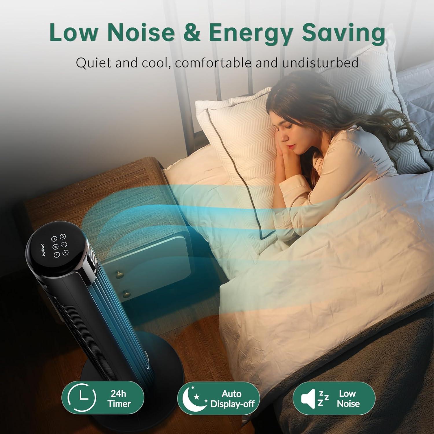 Ventilador Torre Inteligente Provirtec WindMaster 91.44 cm 6 Velocidades