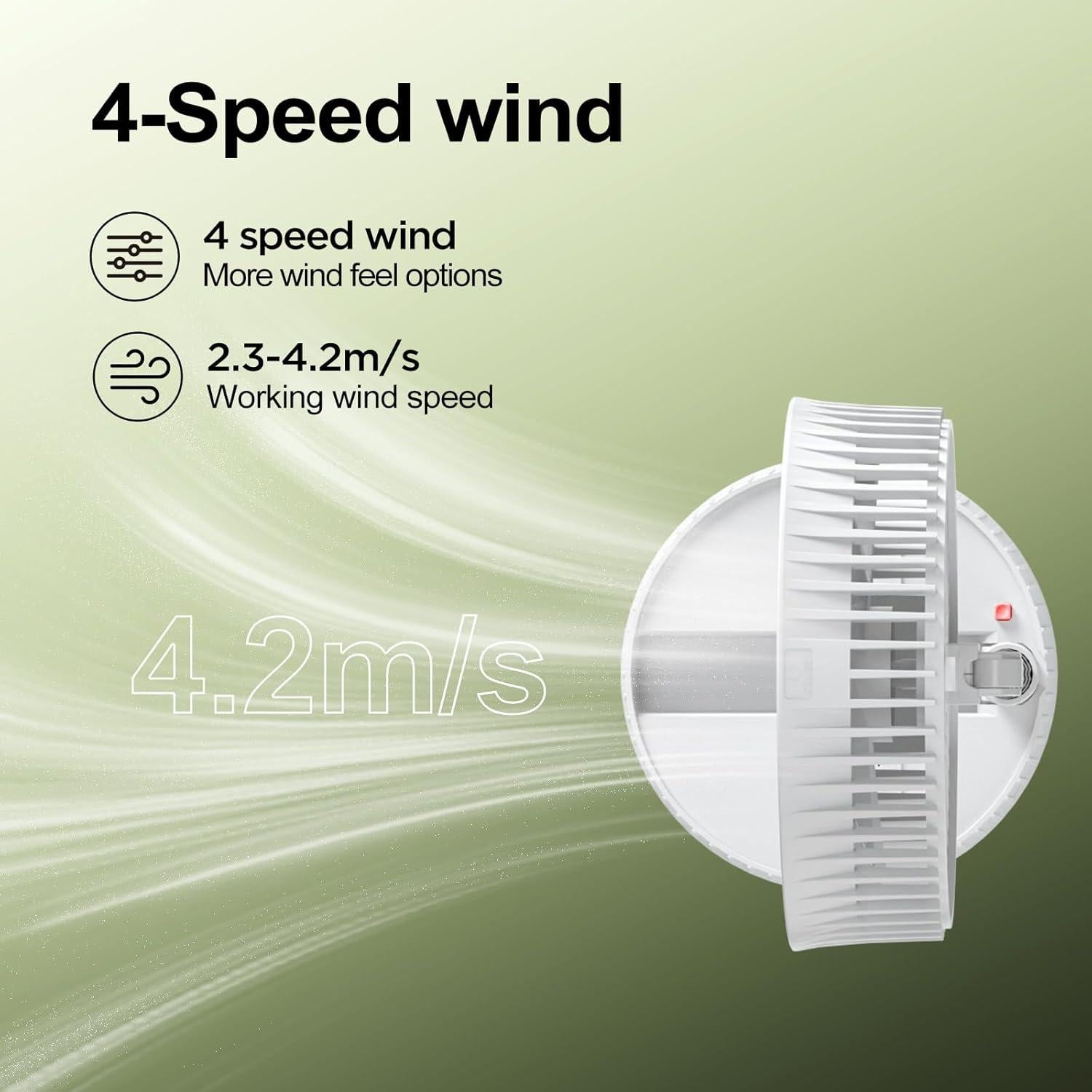 Ventilador Portátil Plegable iHoomTech HF2106 7" Recargable