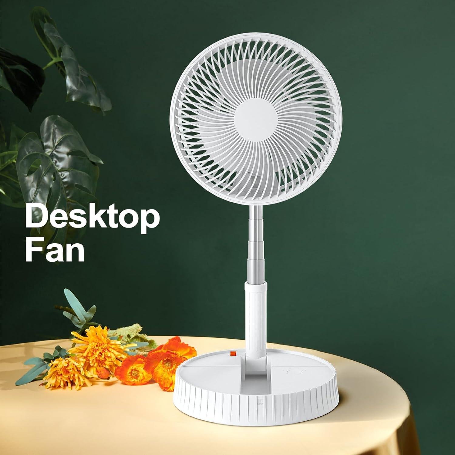 Ventilador Portátil Plegable iHoomTech HF2106 7" Recargable