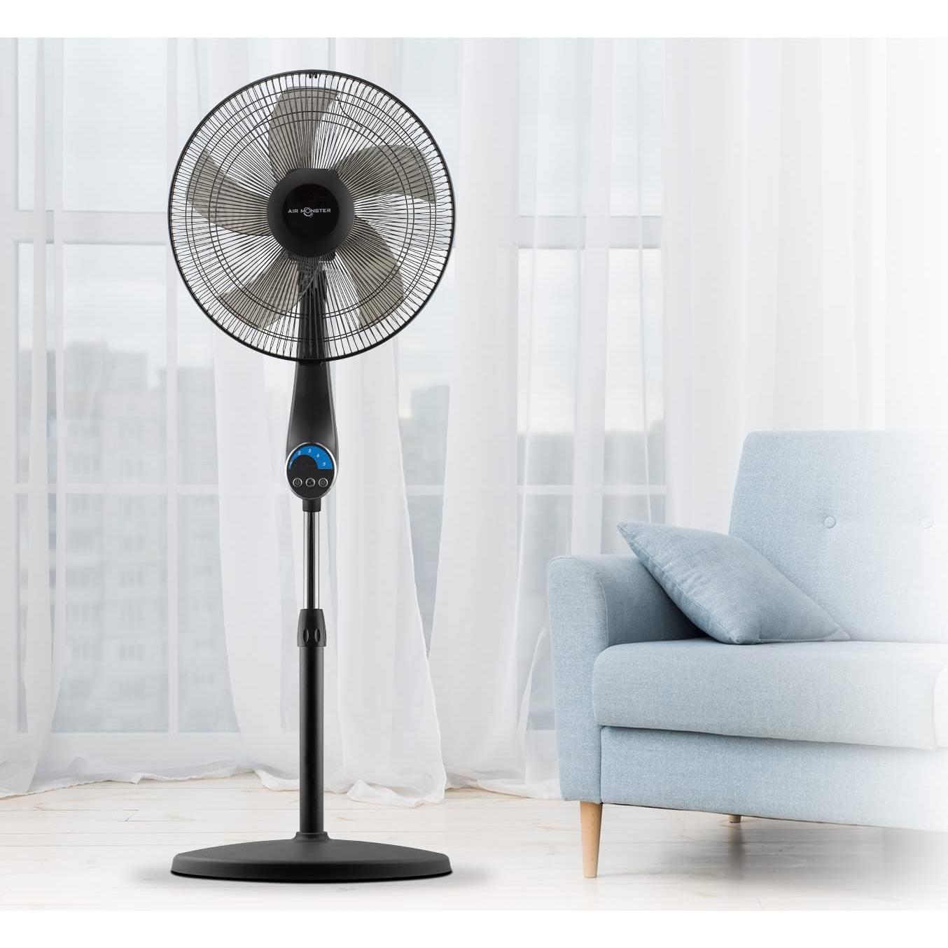 Ventilador de Pedestal Oscilante Air Monster 40.64 cm 5 Velocidades
