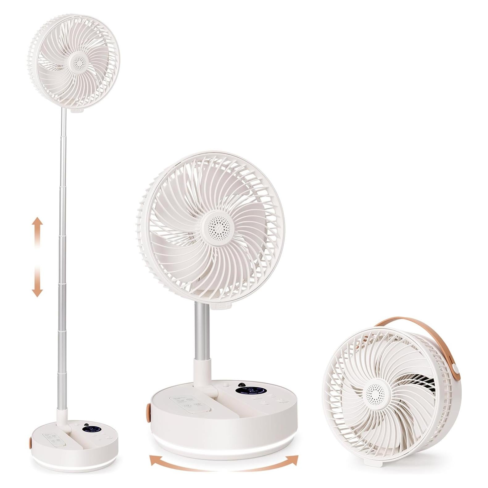 Ventilador de Pie Portátil Nloyxio 10800mAh con Control Remoto