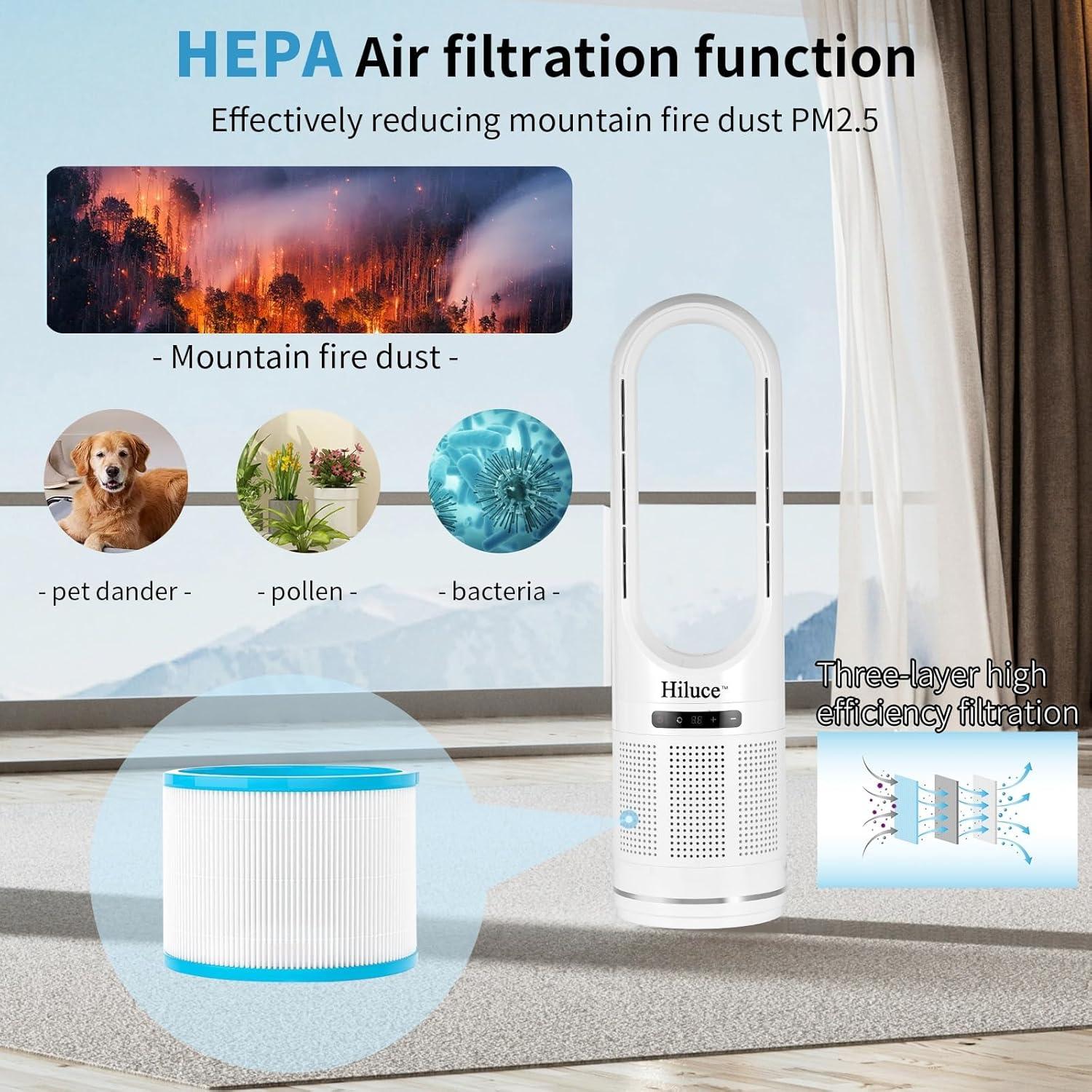 Ventilador de Torre Sin Aspas Hiluce HL-046 81cm Control Remoto