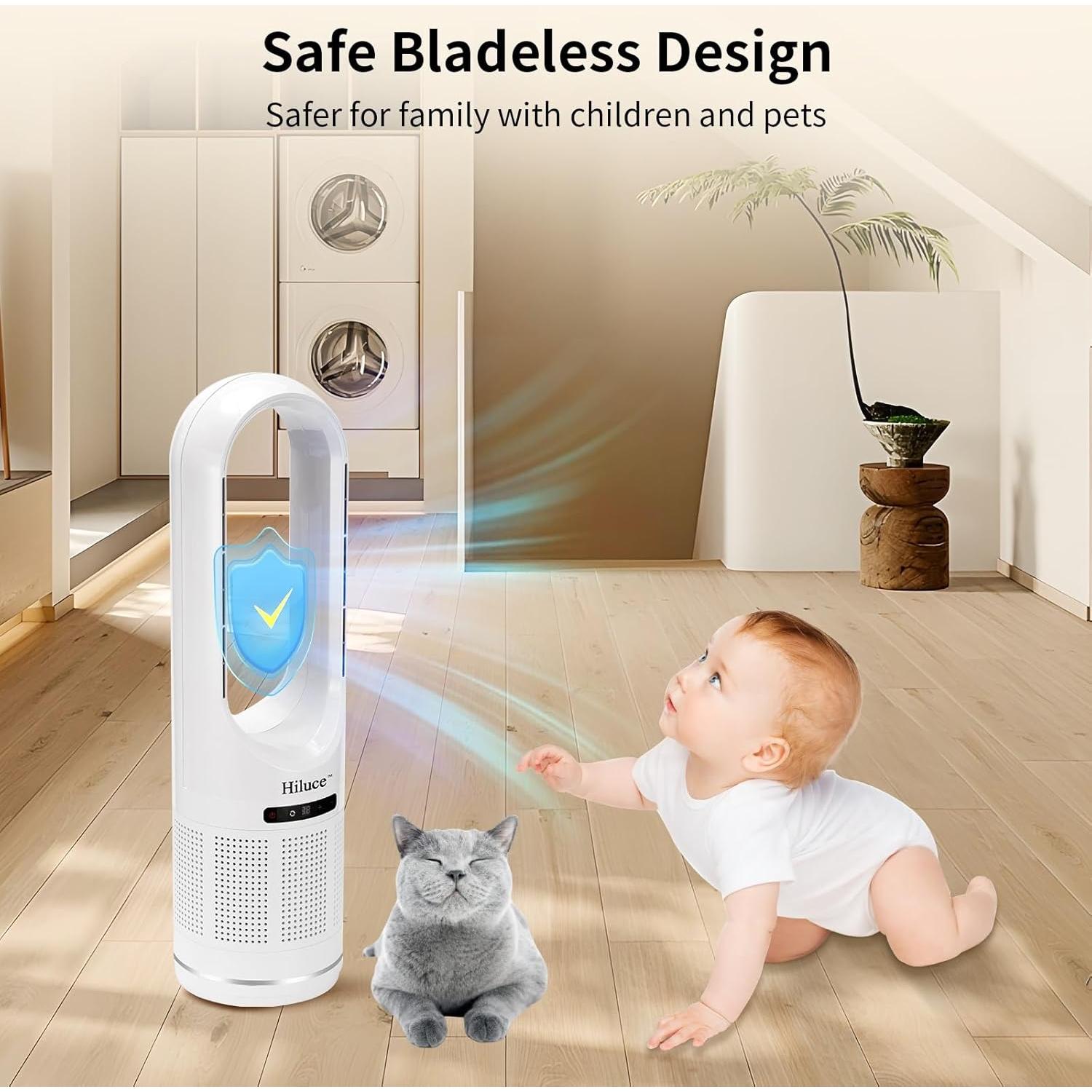 Ventilador de Torre Sin Aspas Hiluce HL-046 81cm Control Remoto