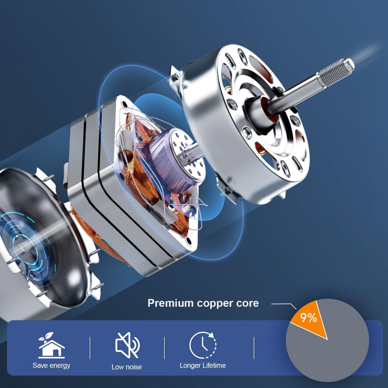 Ventilador de Pedestal POVUD FS-35 Blanco 3 Velocidades Oscilante