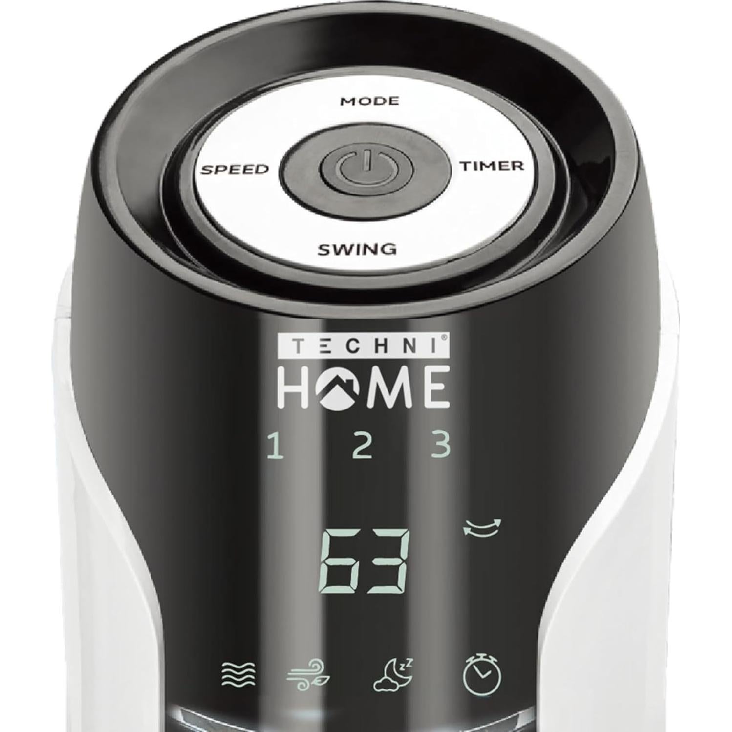 Ventilador de Torre Techni Home 48" con Control Remoto 60W
