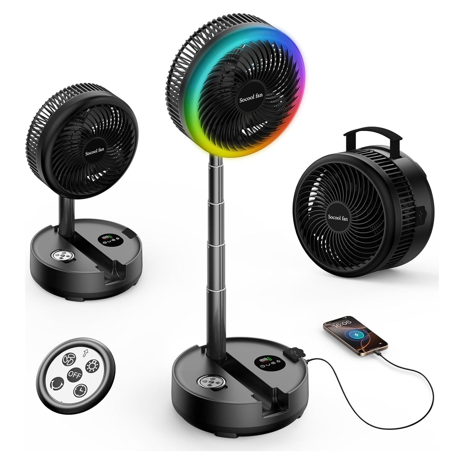 Ventilador Portátil Socool A14 10" 40000mAh 8 Velocidades