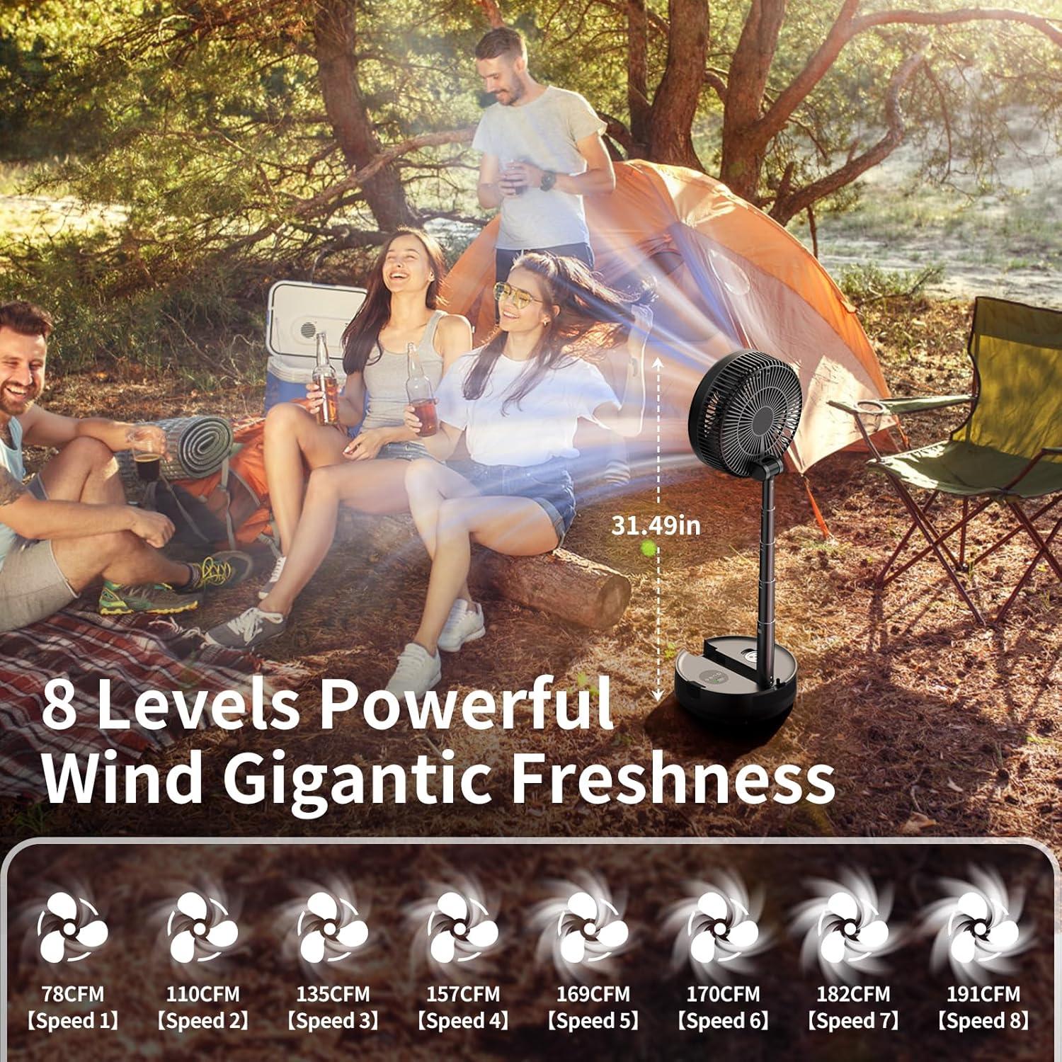 Ventilador Portátil Socool A14 10" 40000mAh 8 Velocidades