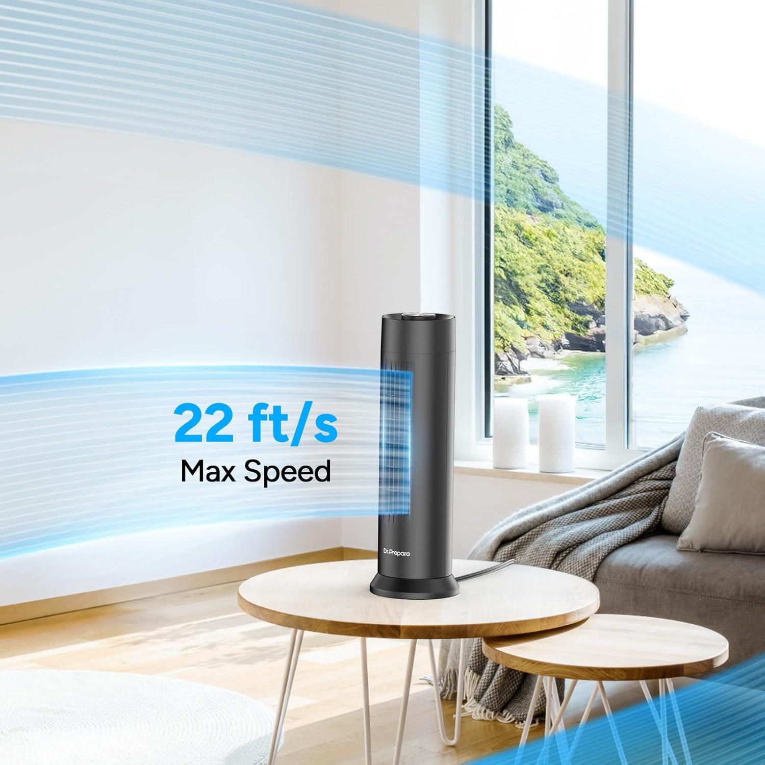 Ventilador de Torre DR.PREPARE CF11, 40.64 cm, Silencioso 28 dB