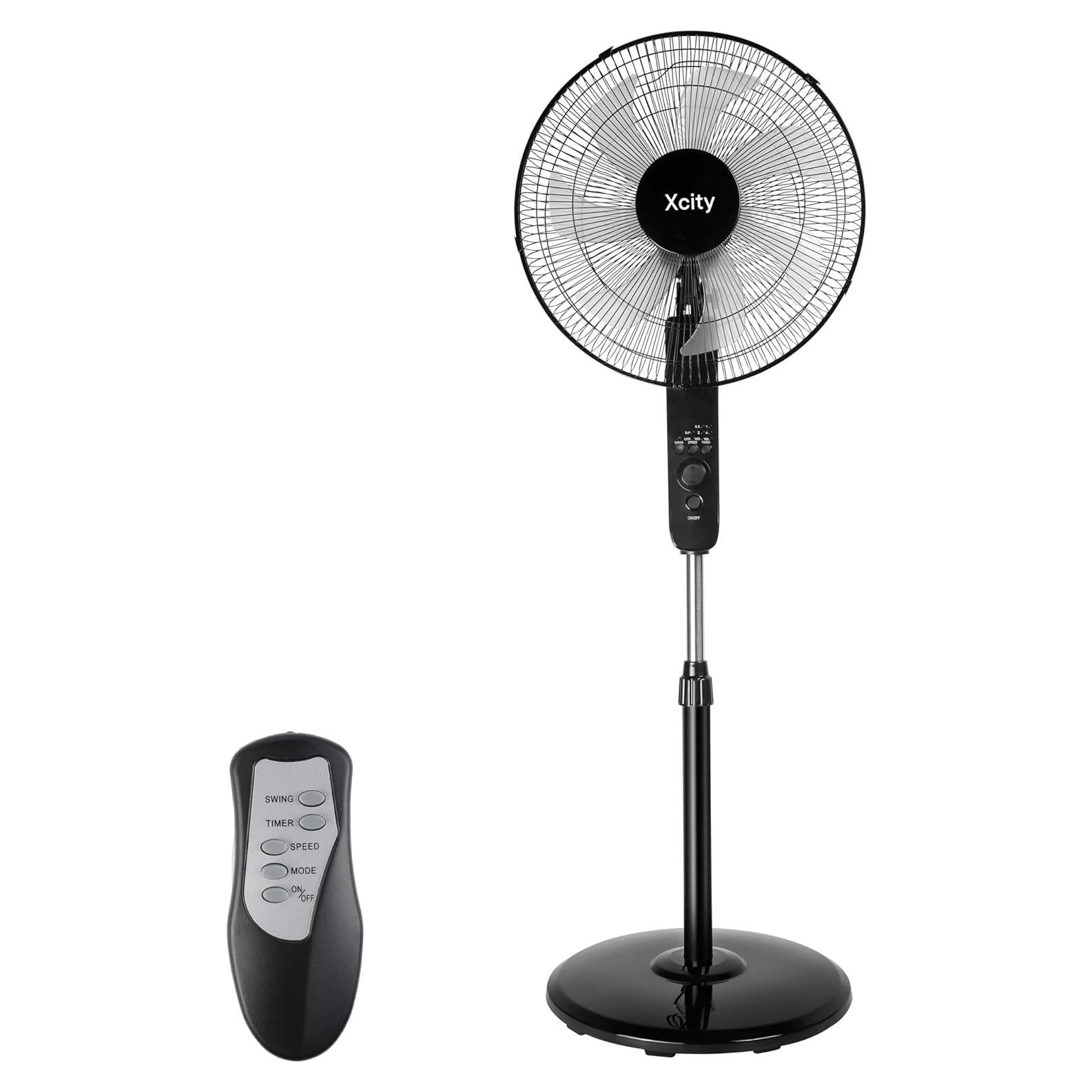 Ventilador de pedestal oscilante Xcity 16" 3 velocidades control remoto