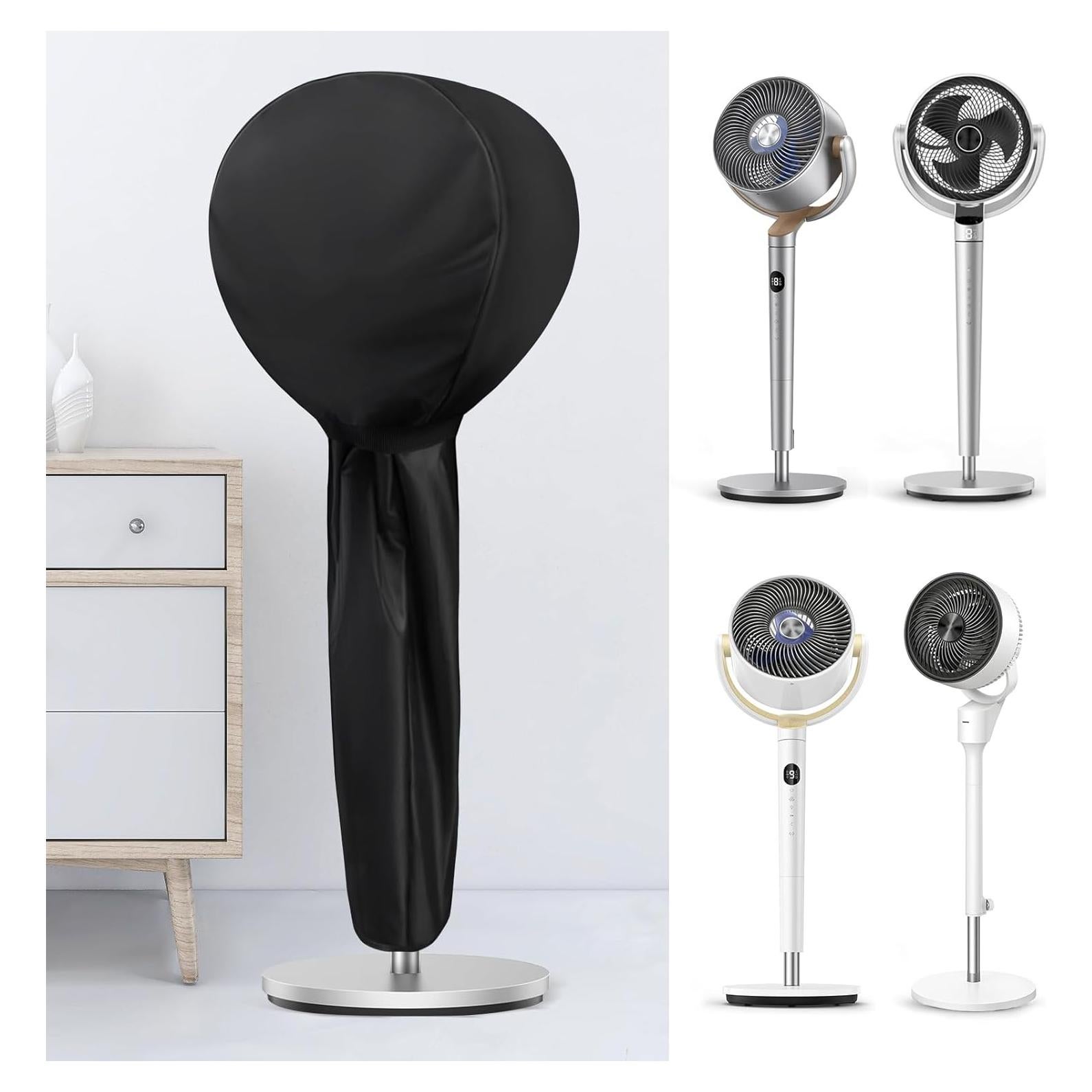 Cubierta de Ventilador Dreo/Shark 38 cm Antipolvo Negra