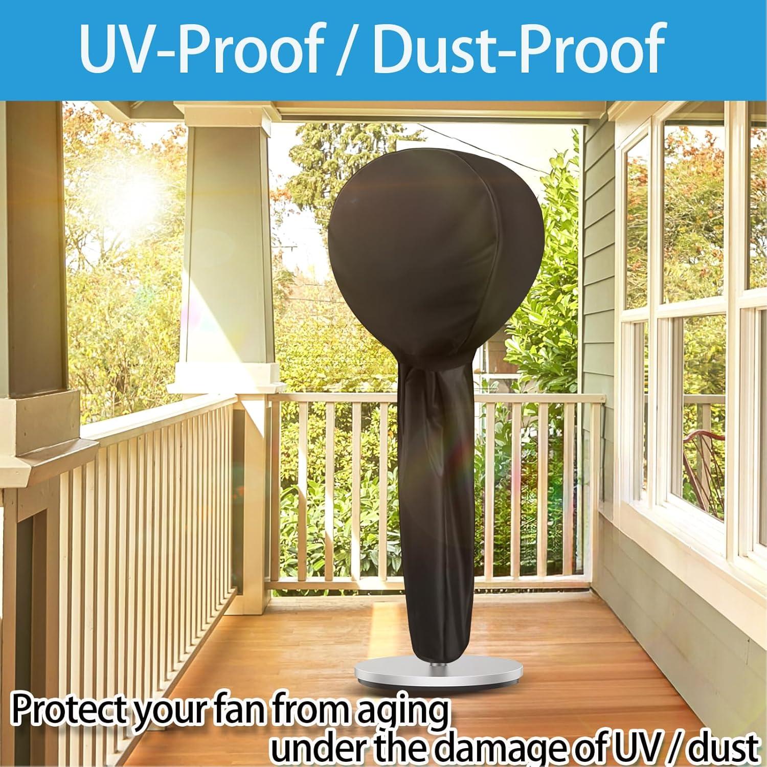 Cubierta de Ventilador Dreo/Shark 38 cm Antipolvo Negra