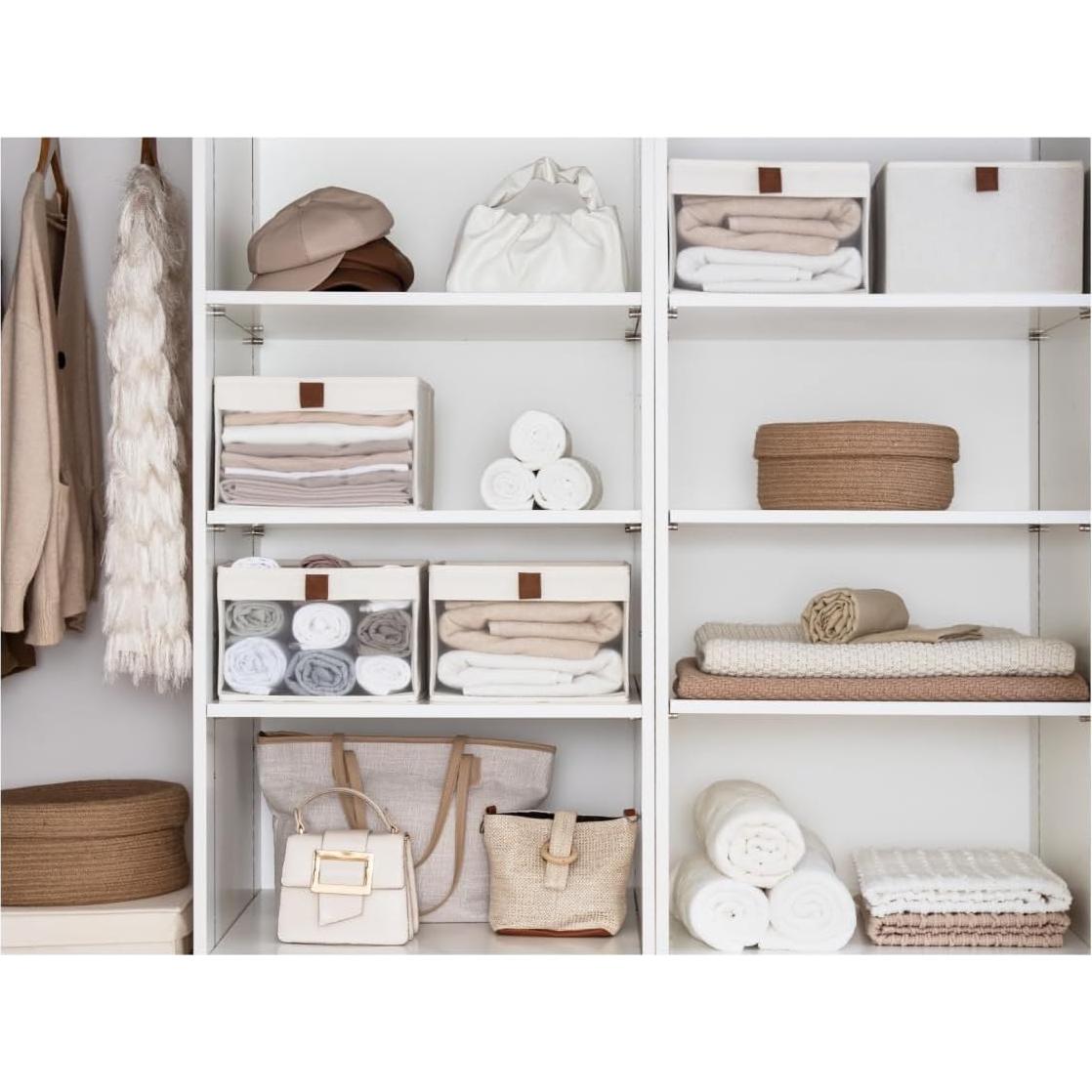 Cajas de Almacenamiento StorageWorks 3 Piezas con Ventana Beige