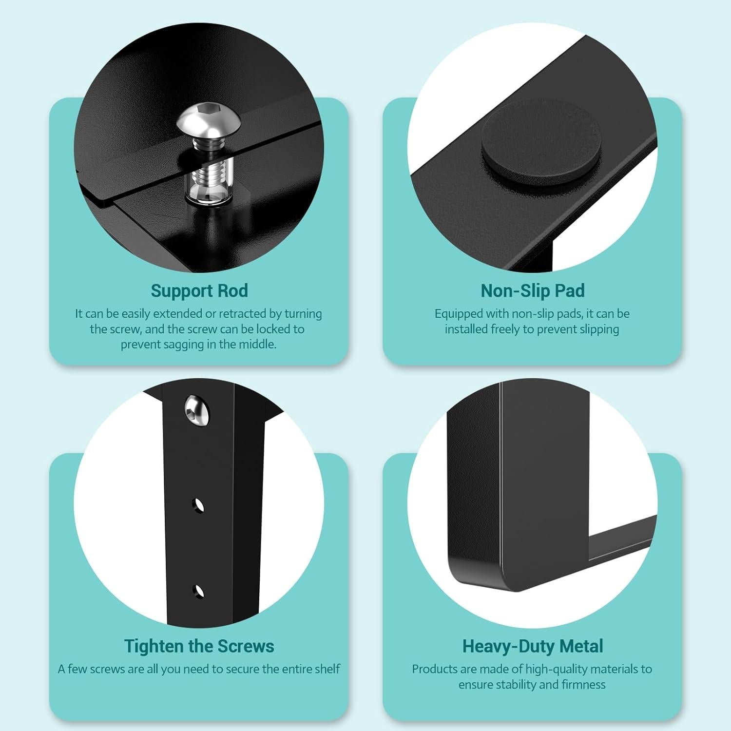 Estantes Organizadores de Gabinete de Cocina Astrorhine 2 Paquete Expandibles