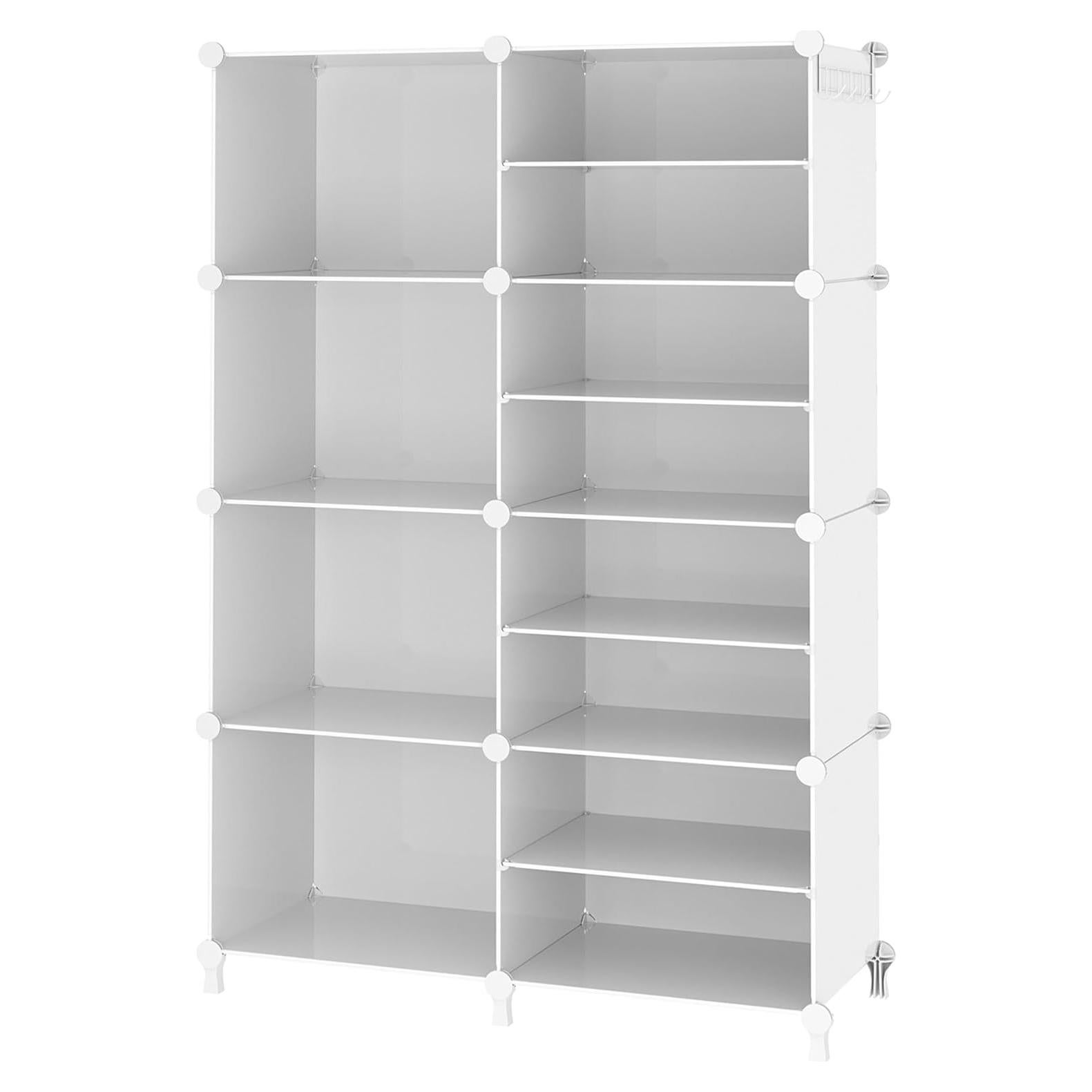 Organizador de Closet AWTATOS 8 Cubos Apilables Blanco