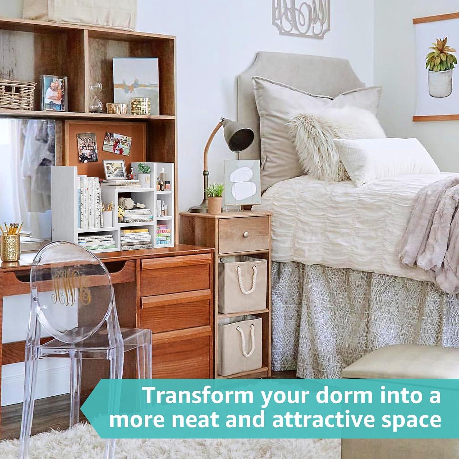 Estante Organizador de Escritorio NUTIKAS Blanco Ajustable 3 Niveles