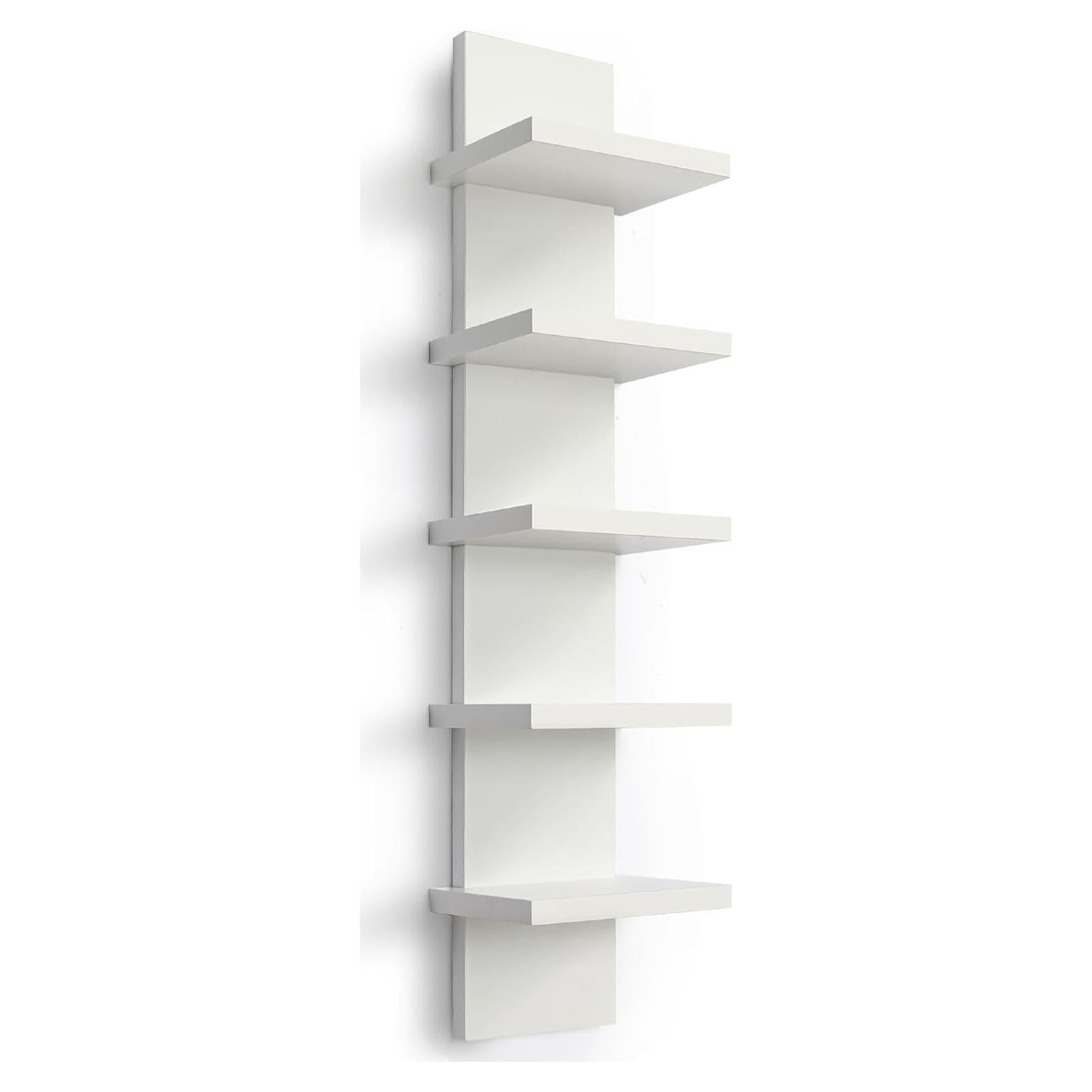 Estante Flotante de Pared Homaterial Blanco 5 Niveles 78.74 cm