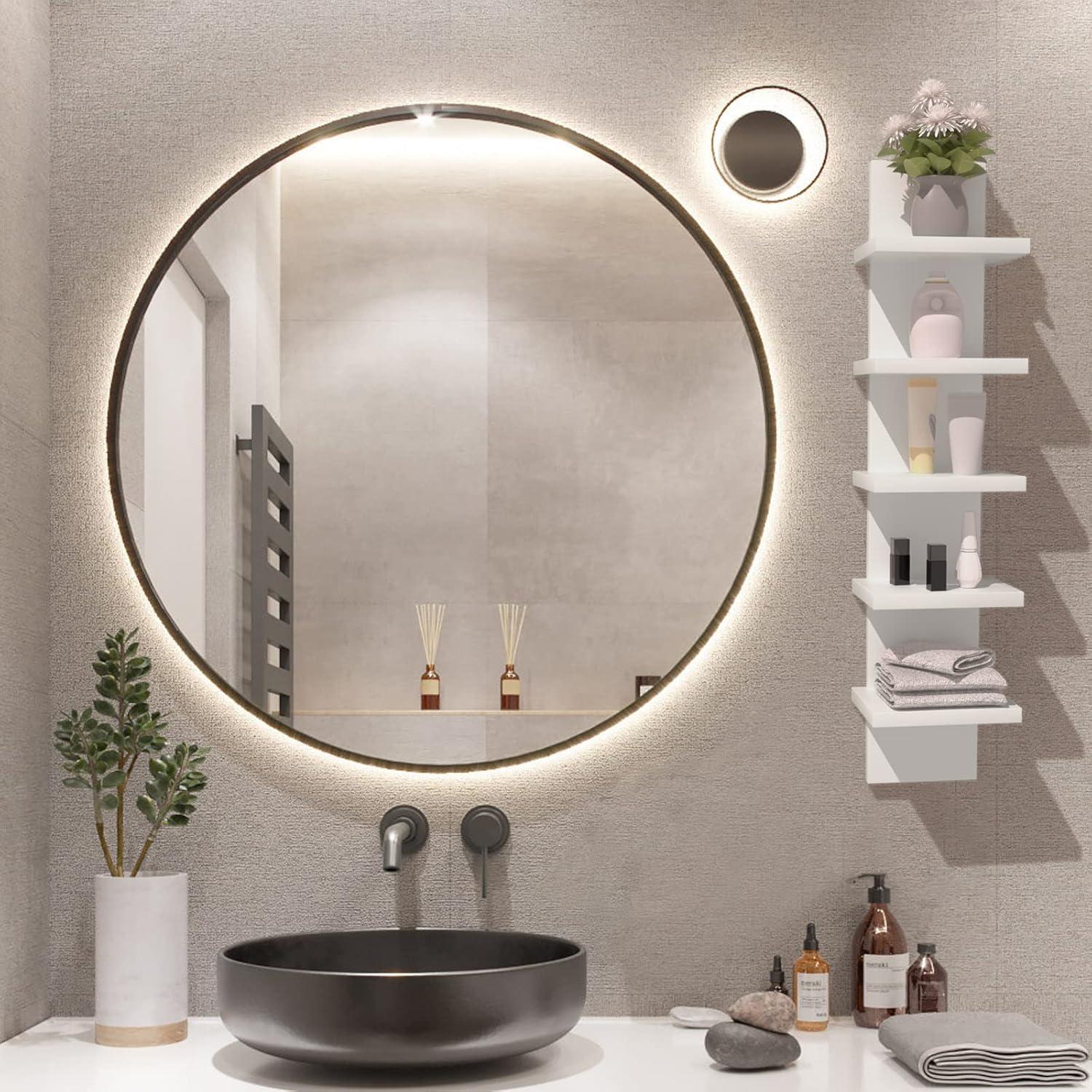 Estante Flotante de Pared Homaterial Blanco 5 Niveles 78.74 cm