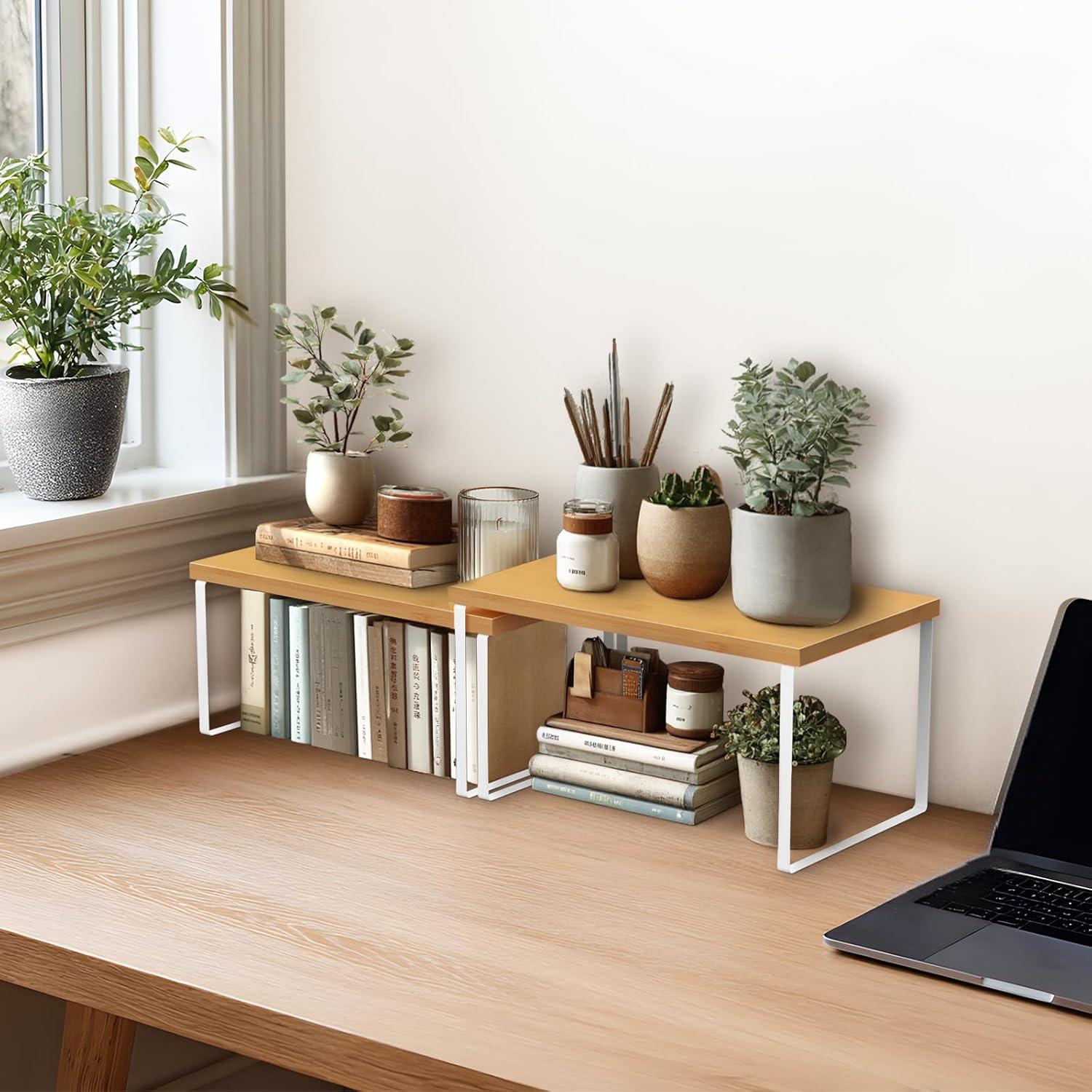 Juego de 2 Estantes Organizadores de Gabinete Vorisebo