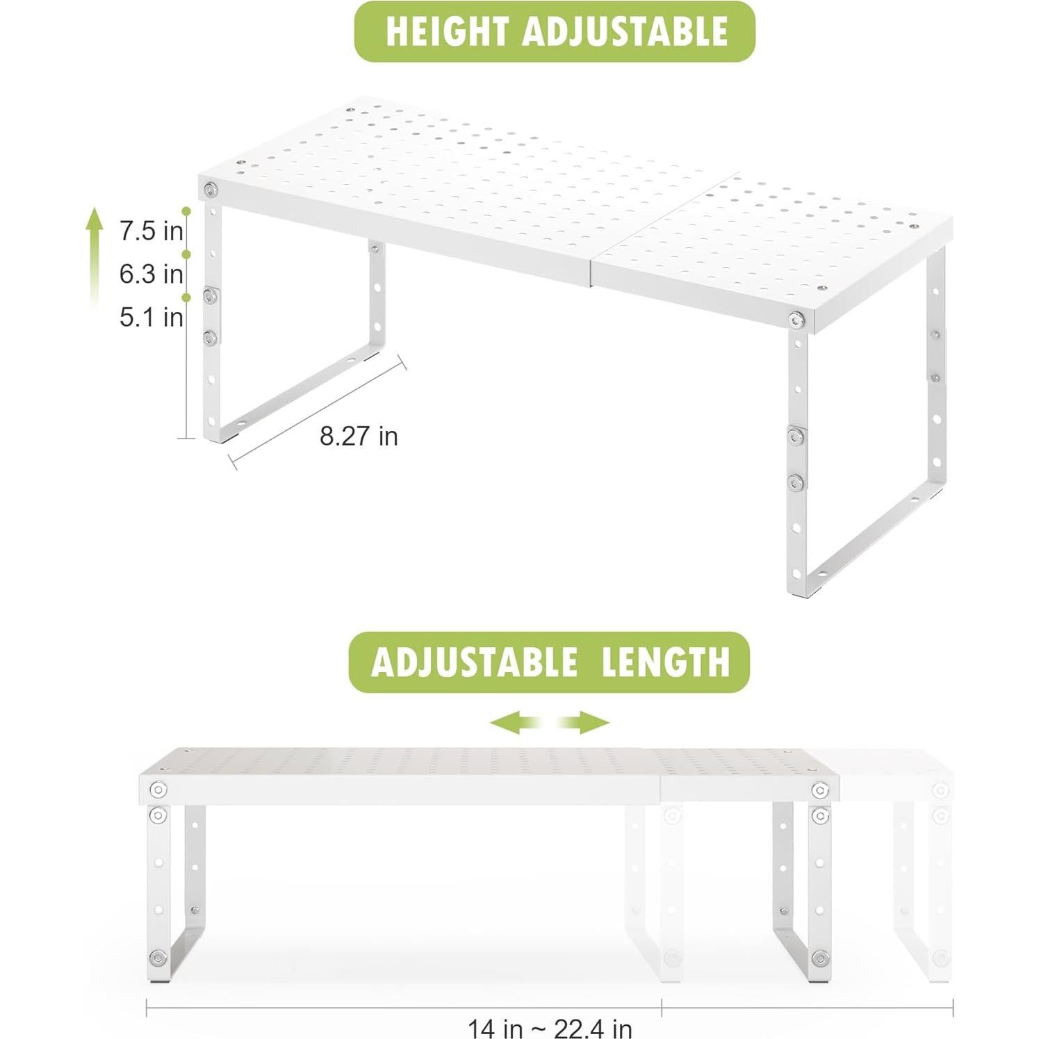 Estante Organizador Expandible RUILALIFE Ajustable 35.56-56.88 cm