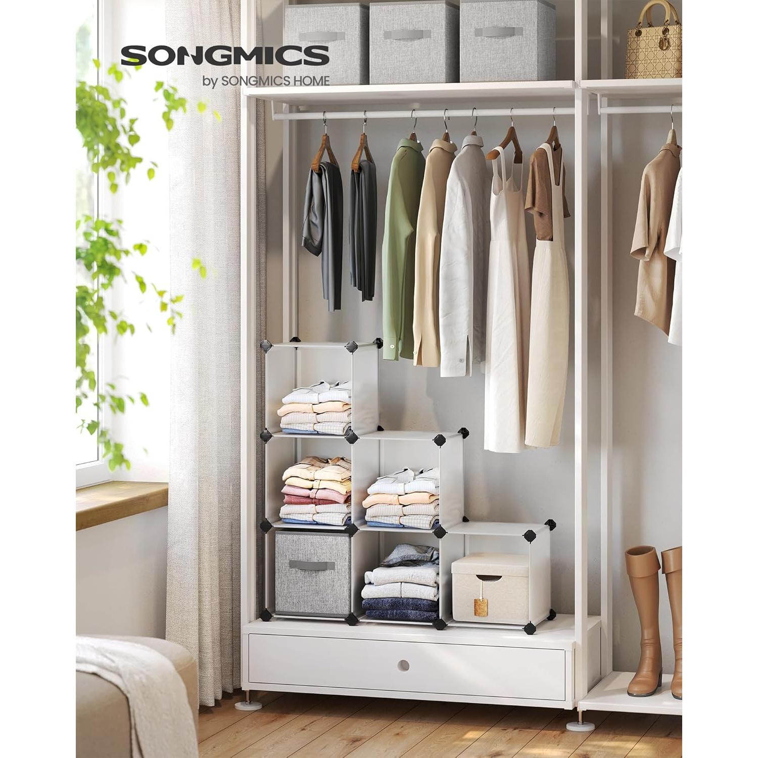 Organizador de Almacenamiento SONGMICS 6 Cubos 30x30 cm Blanco