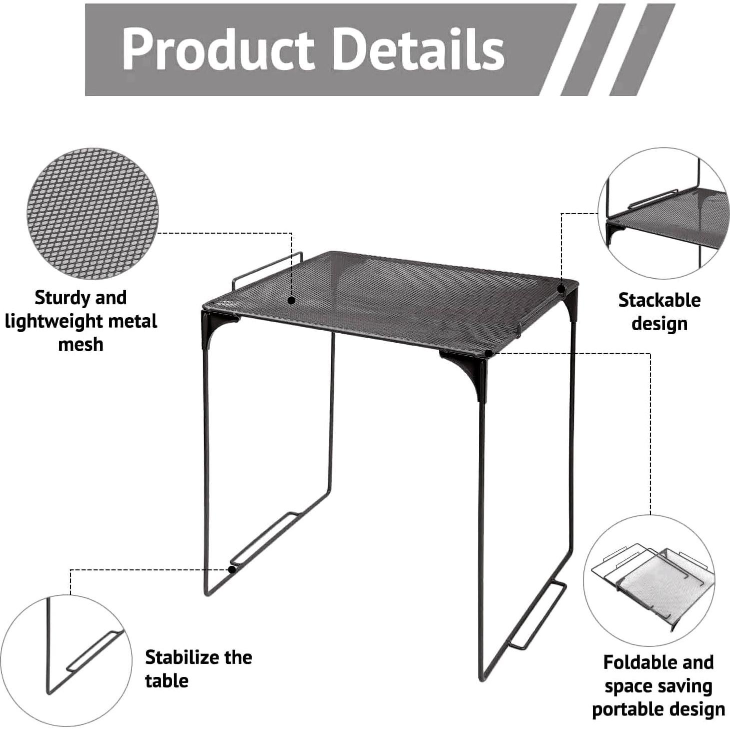 Estante Organizador de Taquilla Piffny Negro 2 Paquete 30.48 cm