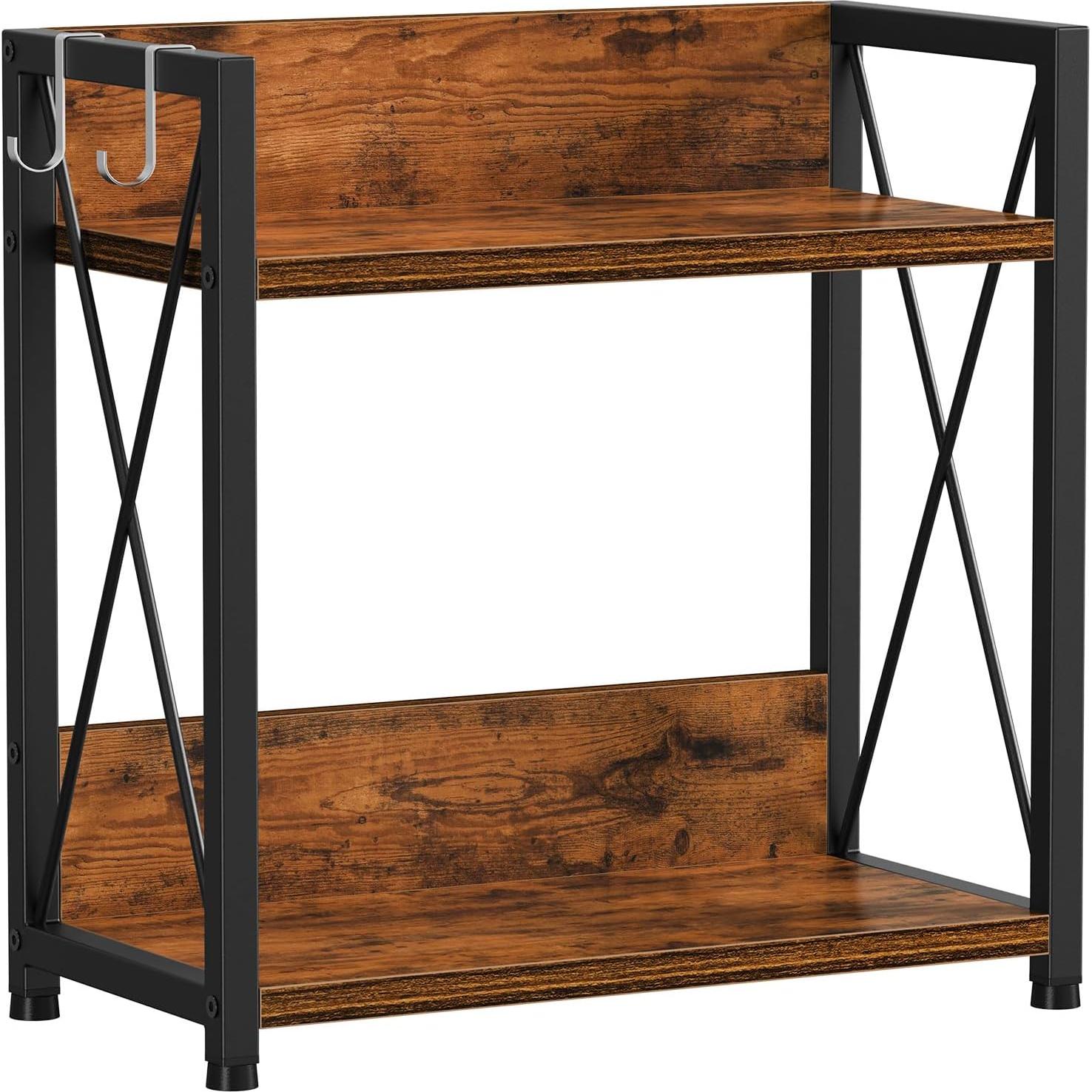 Organizador de Estante de Encimera Snughome Grande Madera Rústica