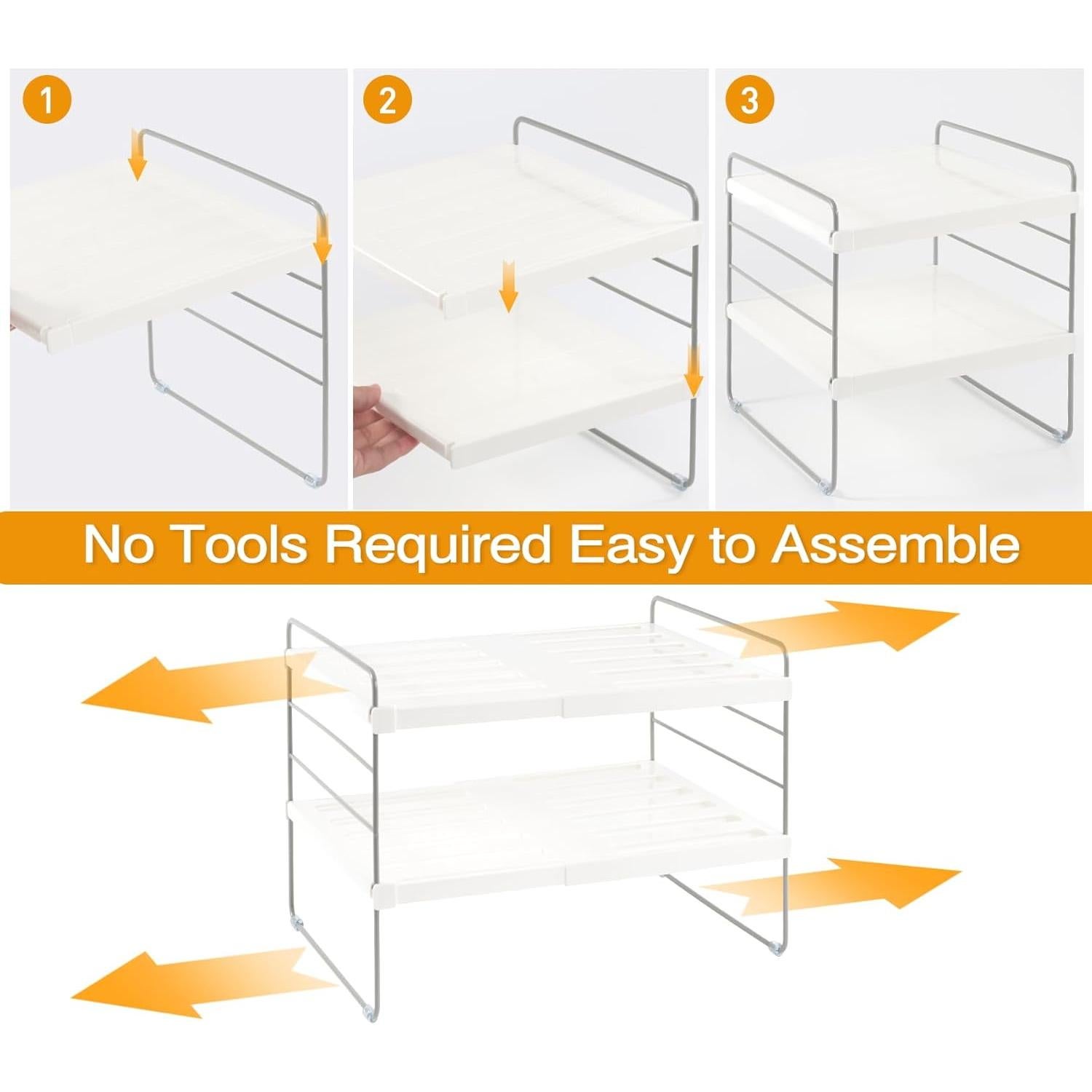 Organizador de Papel de Aluminio JUPELI Ajustable 24.9-39.6 cm