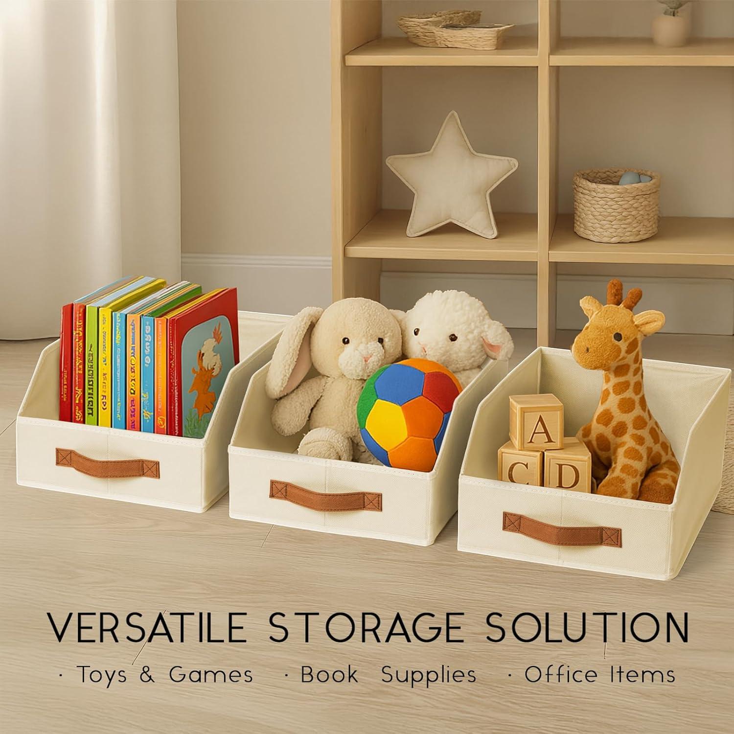 Cajas de Almacenamiento Plegables Homsorout Beige - Paquete de 6