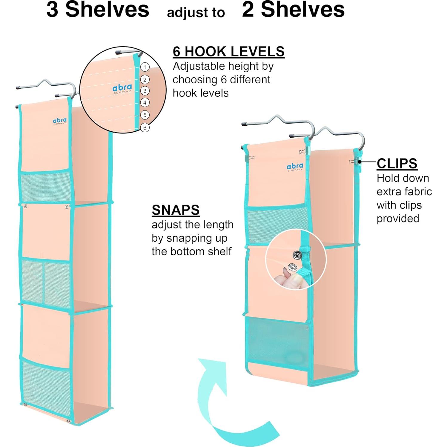 Organizador Colgante ABRA de 3 Estantes para Taquilla Escolar