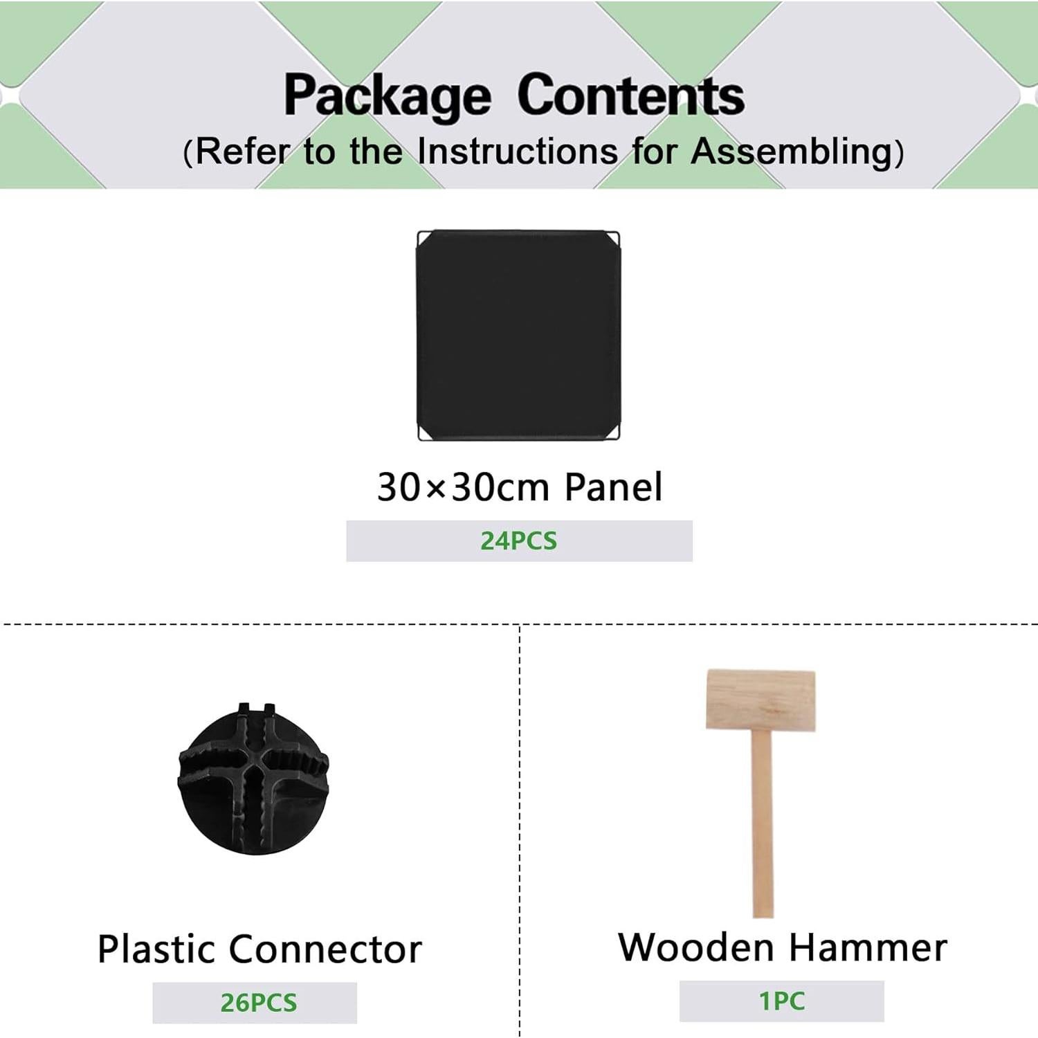 Organizador de Almacenamiento 6 Cubos C&AHOME Negro Modular