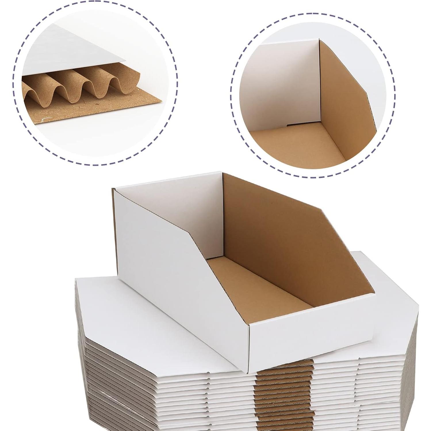 Cajas de Cartón EXYGLO, 35 Contenedores Plegables 30.5x15.2x11.4 cm