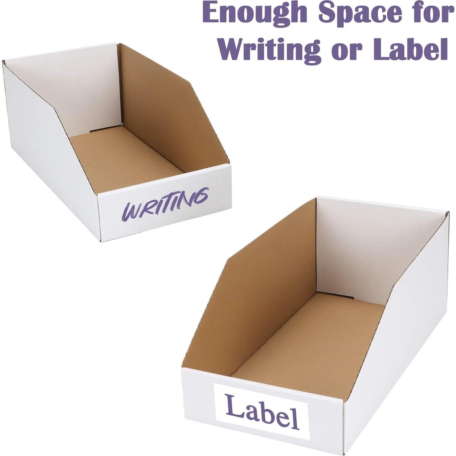 Cajas de Cartón EXYGLO, 35 Contenedores Plegables 30.5x15.2x11.4 cm