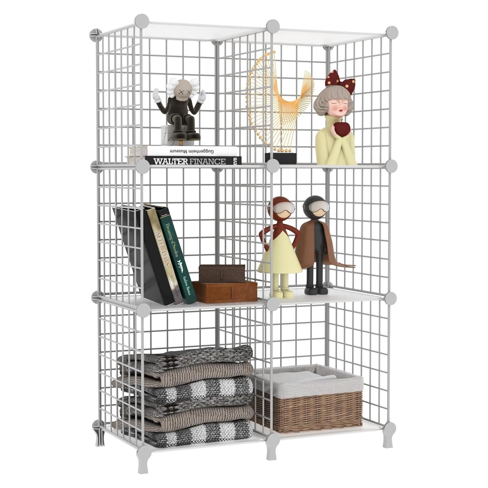 Organizador de Almacenamiento AWTATOS 6 Cubos Blanco DIY