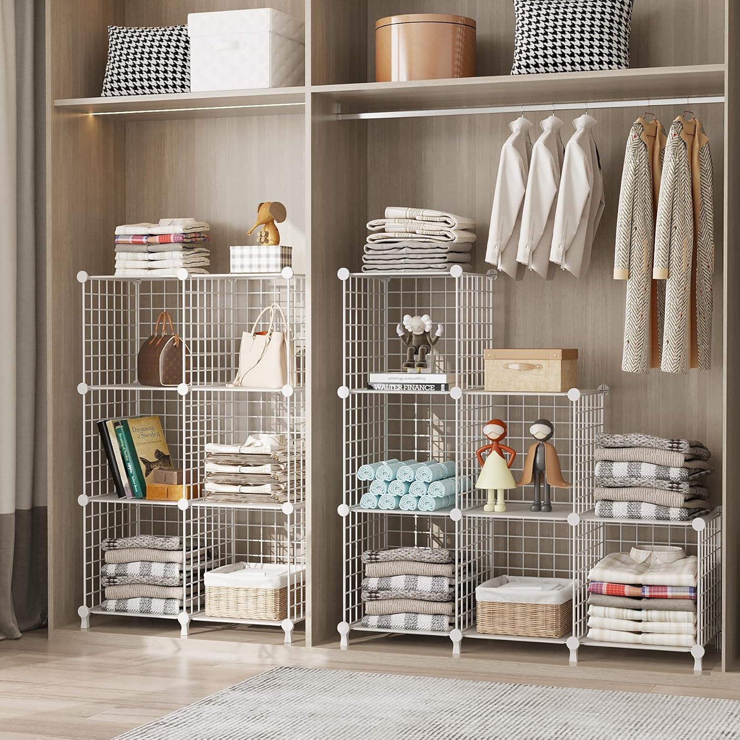 Organizador de Almacenamiento AWTATOS 6 Cubos Blanco DIY