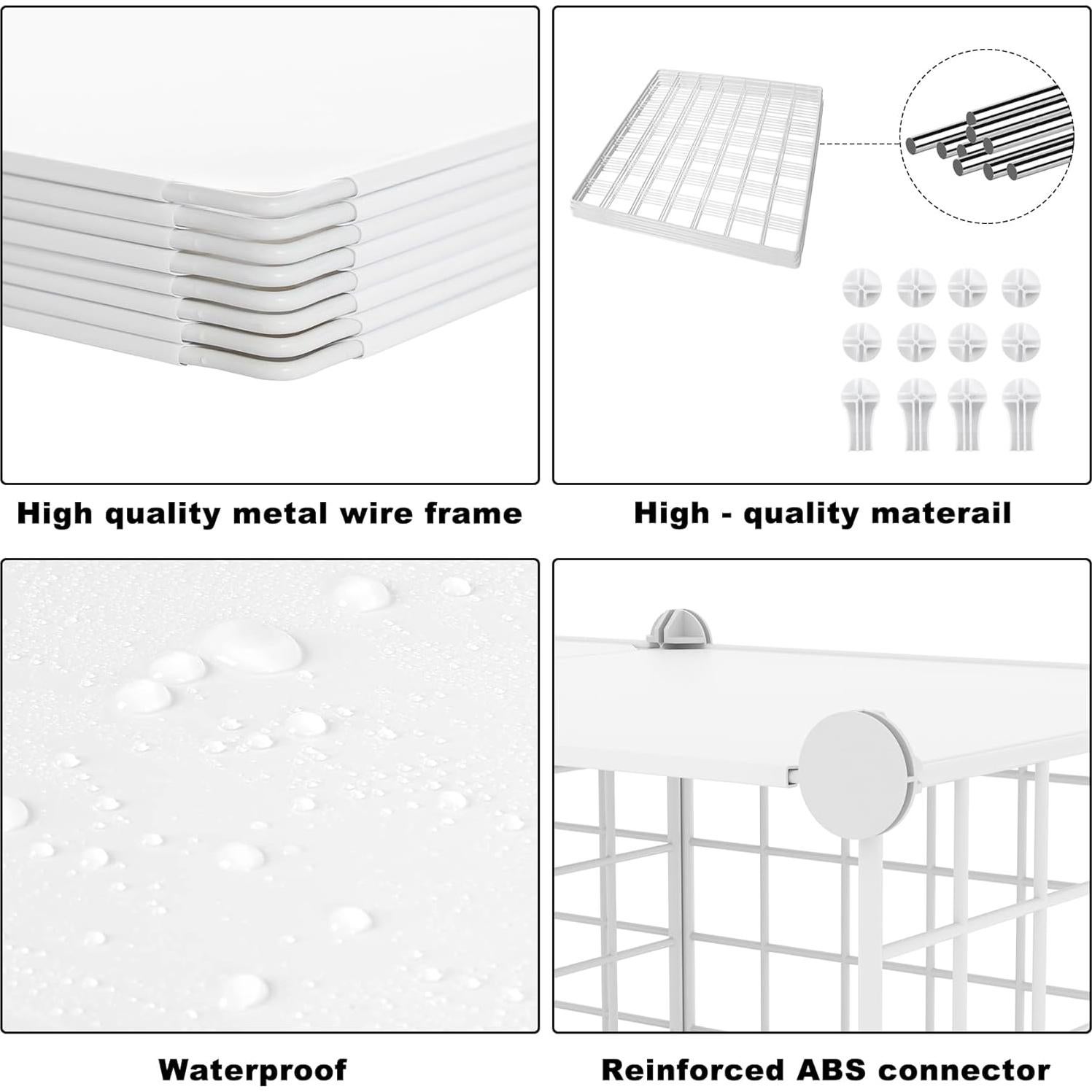 Organizador de Almacenamiento AWTATOS 6 Cubos Blanco DIY