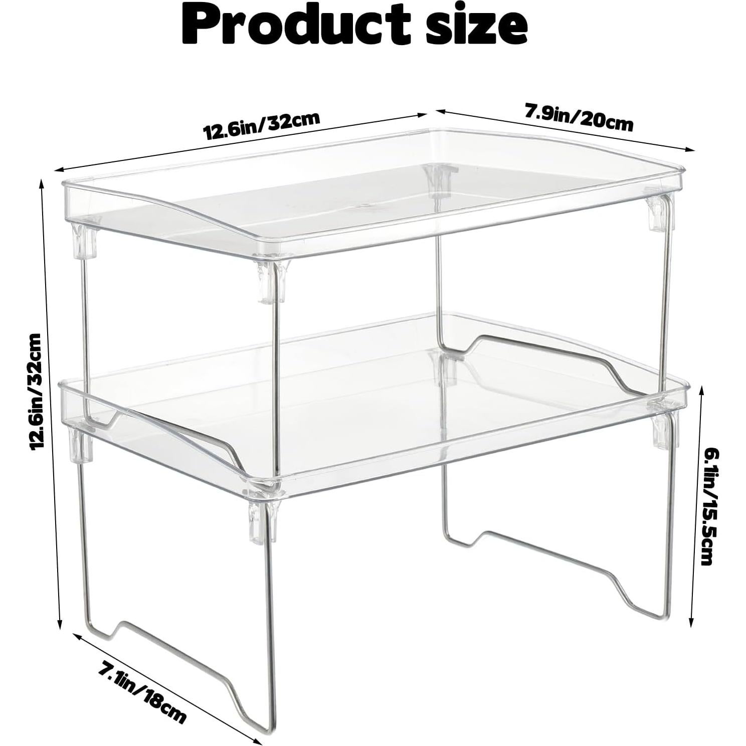Organizador de Especias Rainmae 2 Pcs Estante Apilable 30x20x13cm