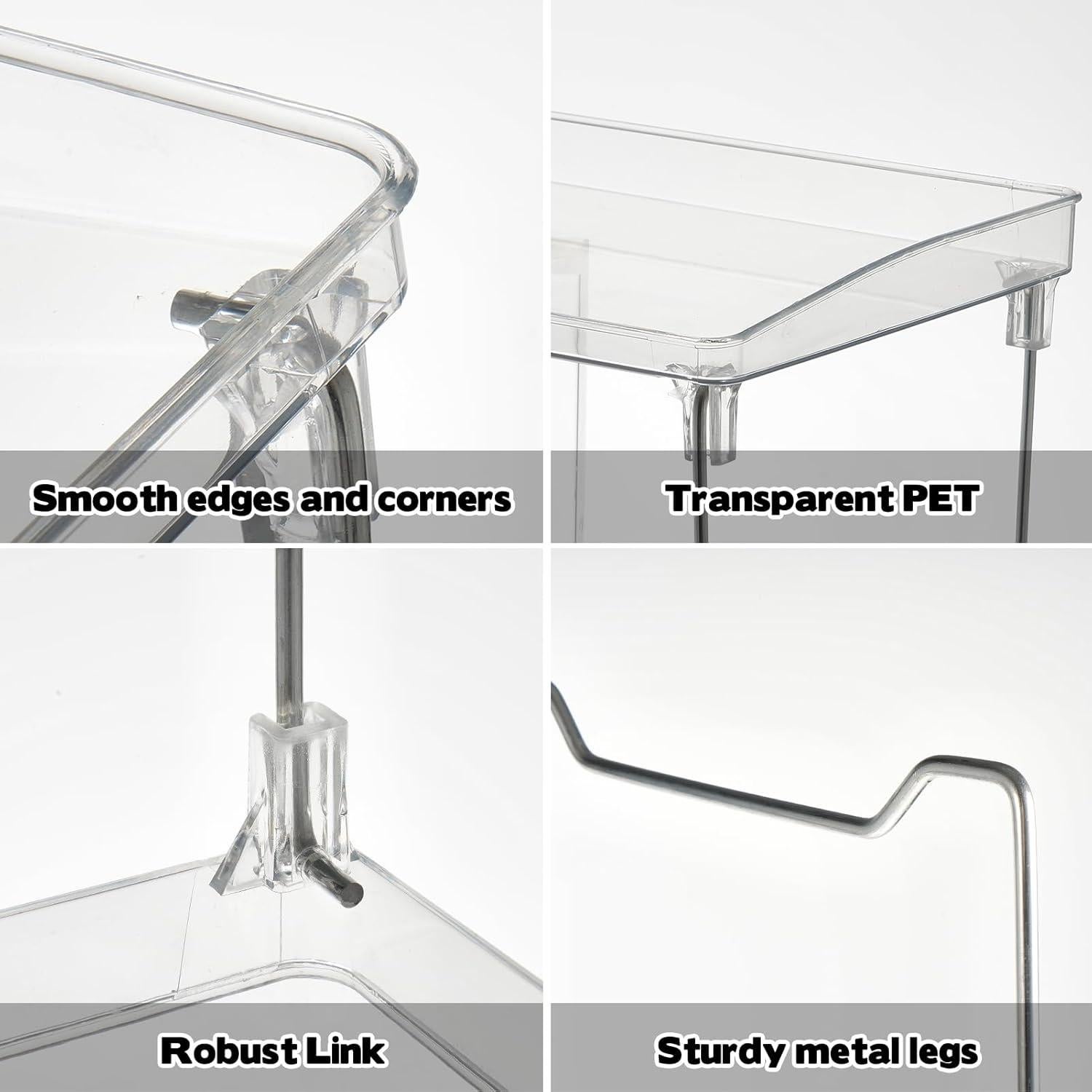 Organizador de Especias Rainmae 2 Pcs Estante Apilable 30x20x13cm