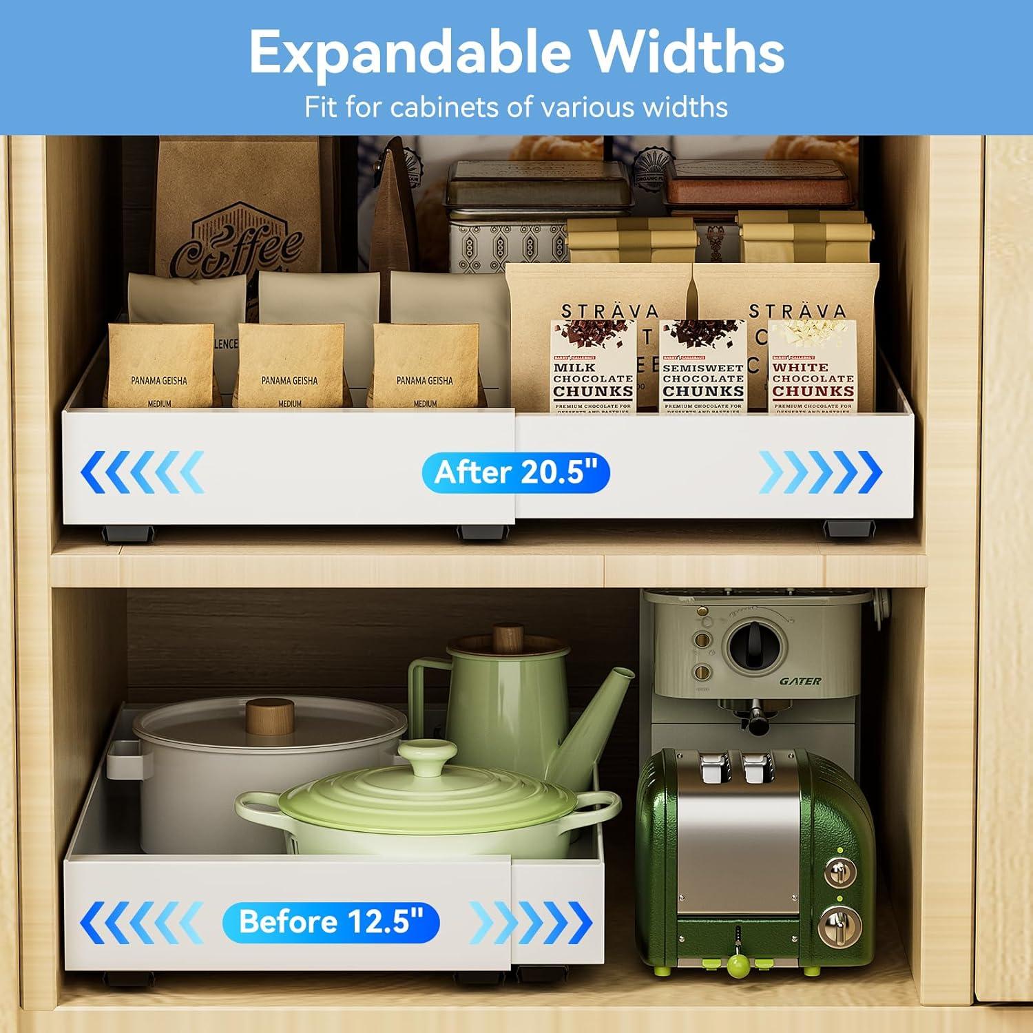 Organizador de Gabinete Expandible FLOUREE 2 Paquetes 31.75-52.07 cm