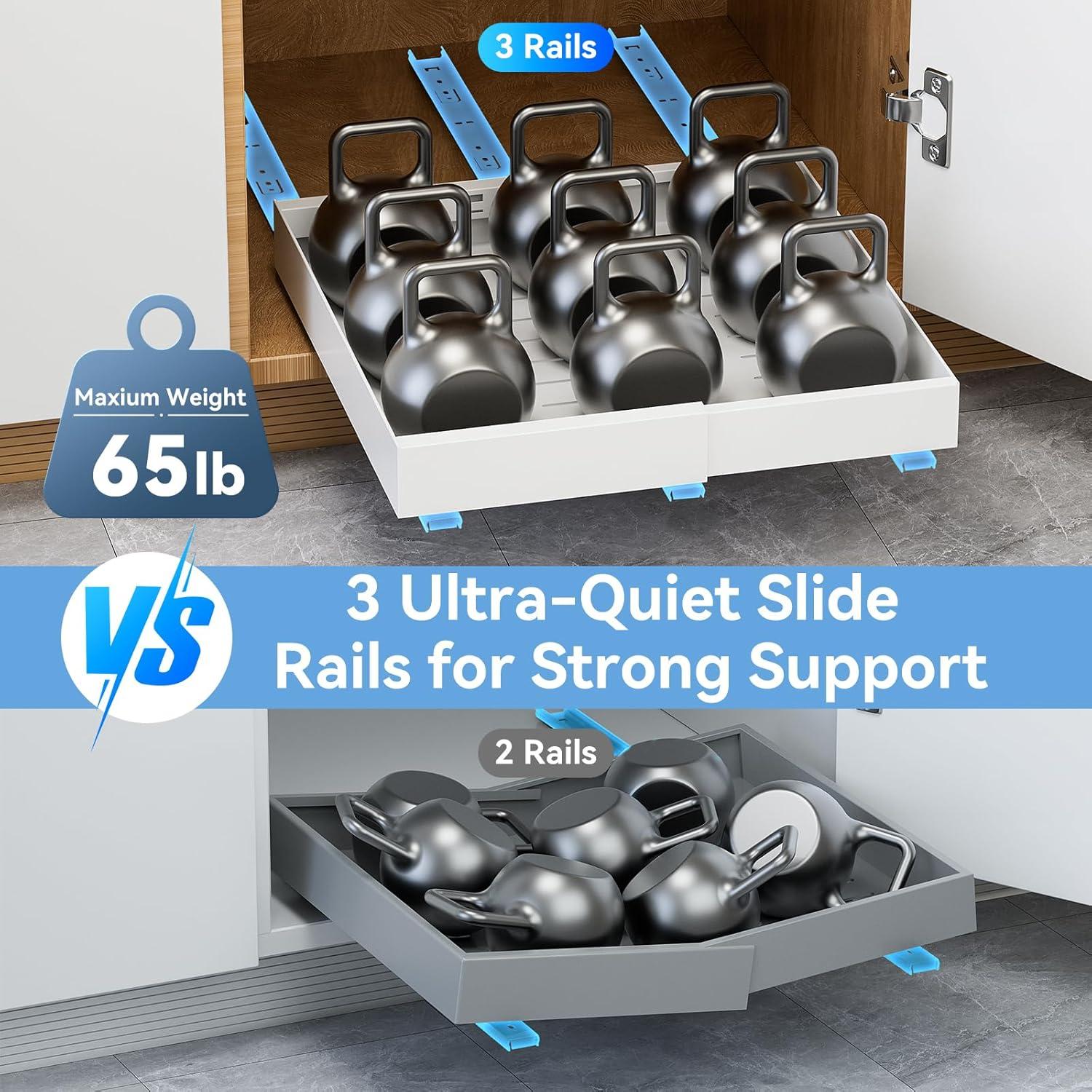 Organizador de Gabinete Expandible FLOUREE 2 Paquetes 31.75-52.07 cm