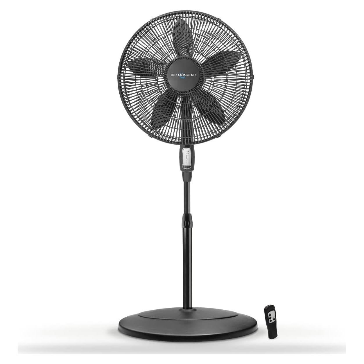 Ventilador de pedestal oscilante Air Monster 45 cm con control remoto