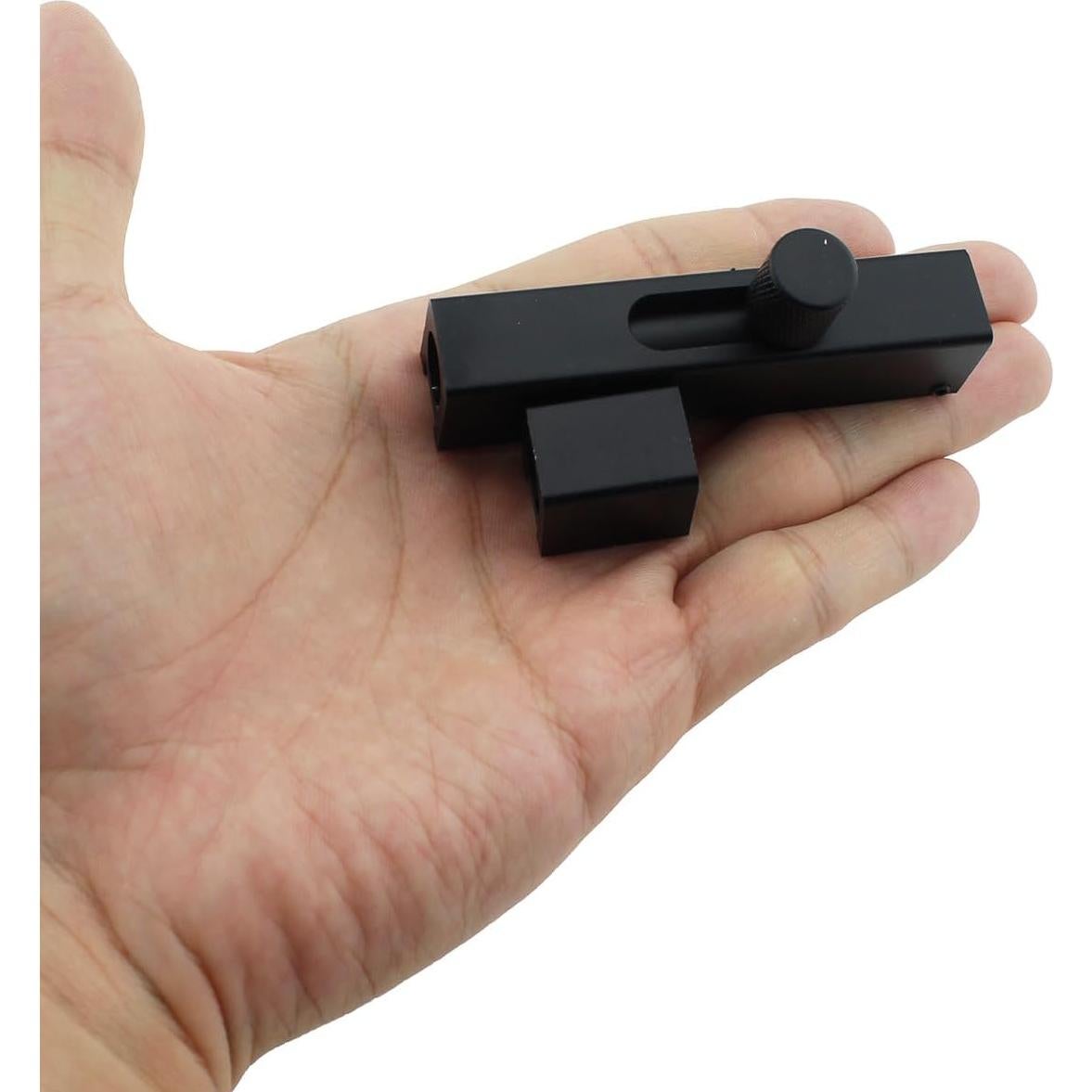 Cerradura Pasador Cuadrada RLECS 75mm Aluminio Negra